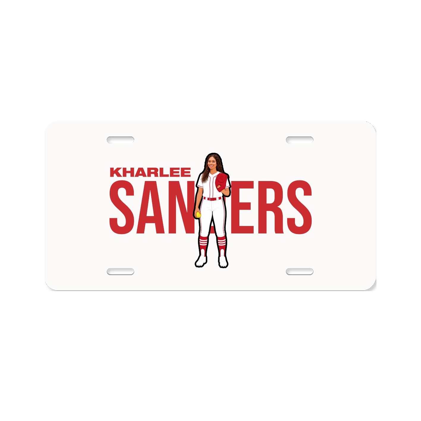 License Plate — Player Name in Classic