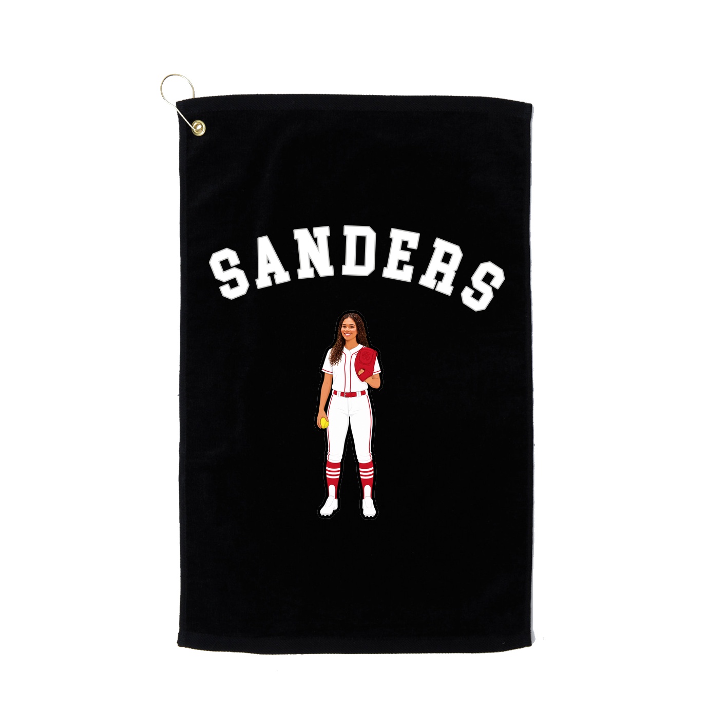 Golf Towel — Shirsey Arch in Black