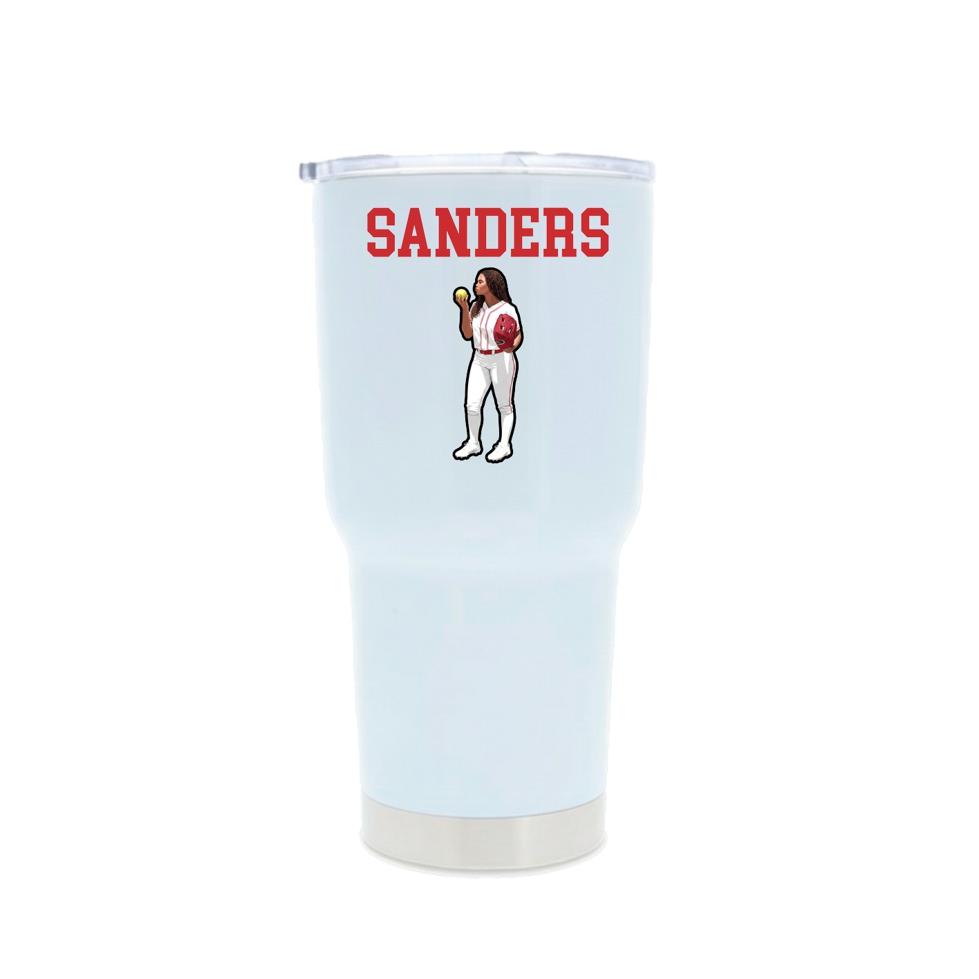 30oz Stainless Steel Tumbler — Shirsey in White