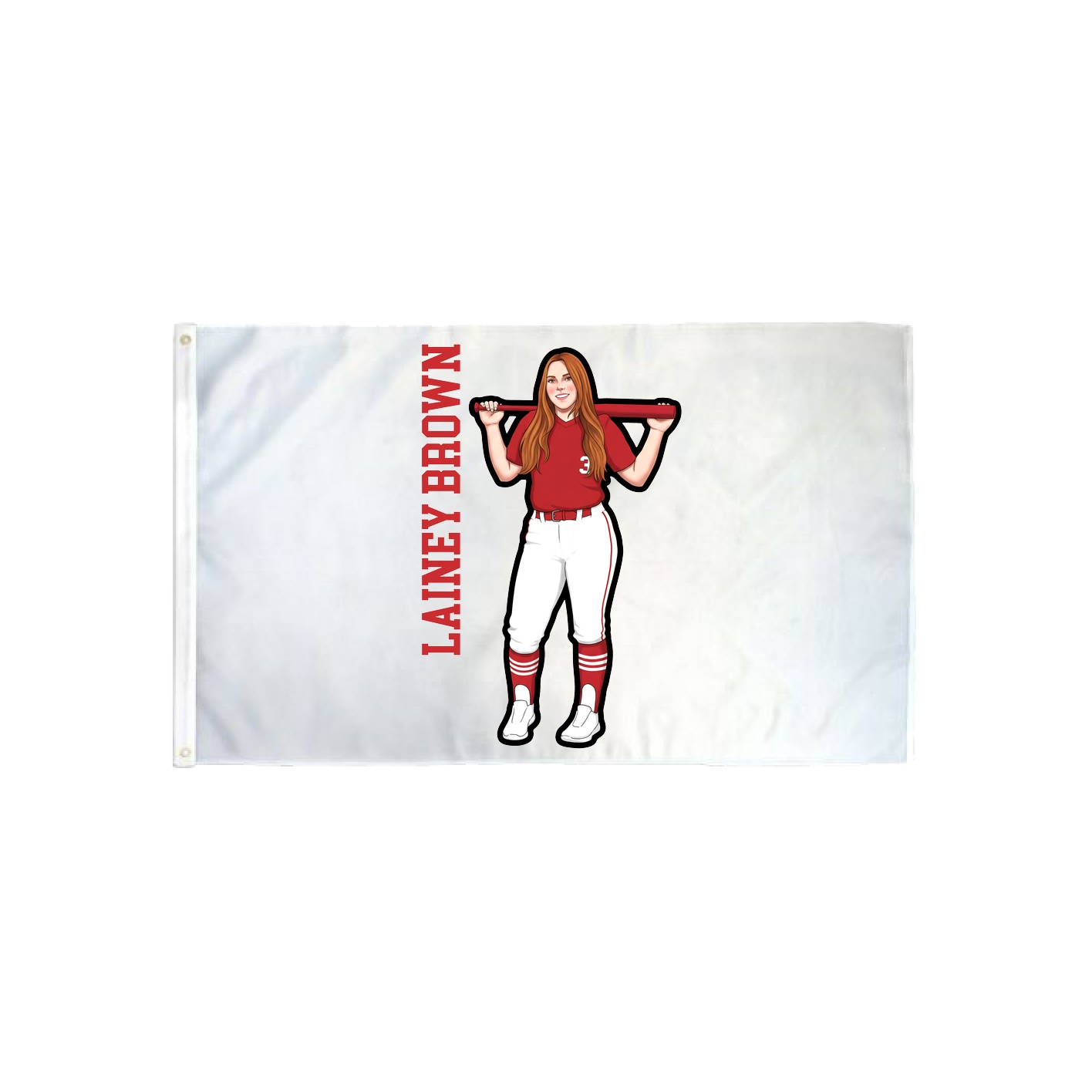 3x5 Flag — Name Vertical in Classic