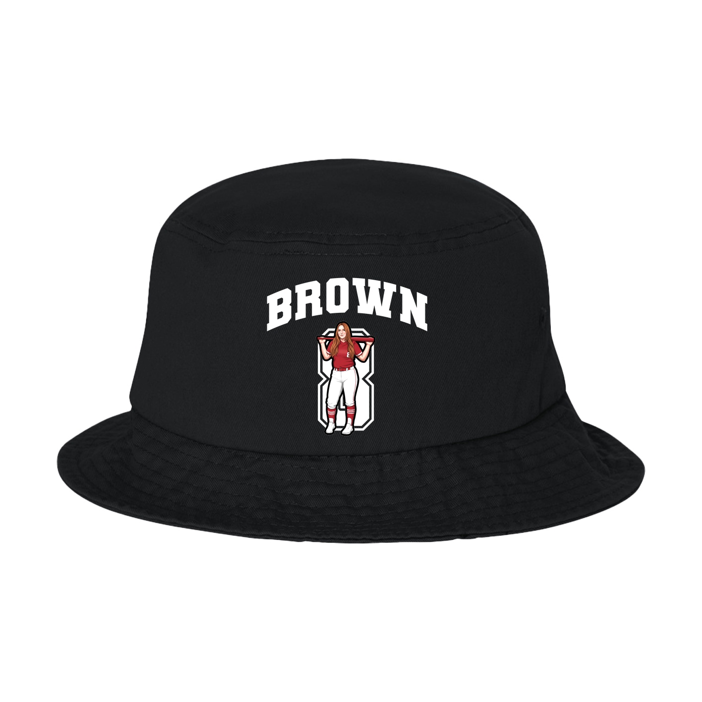 Bucket Cap — Number in Black