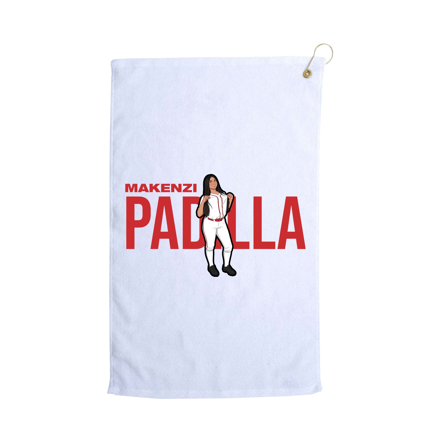 Golf Towel — Player Name in White
