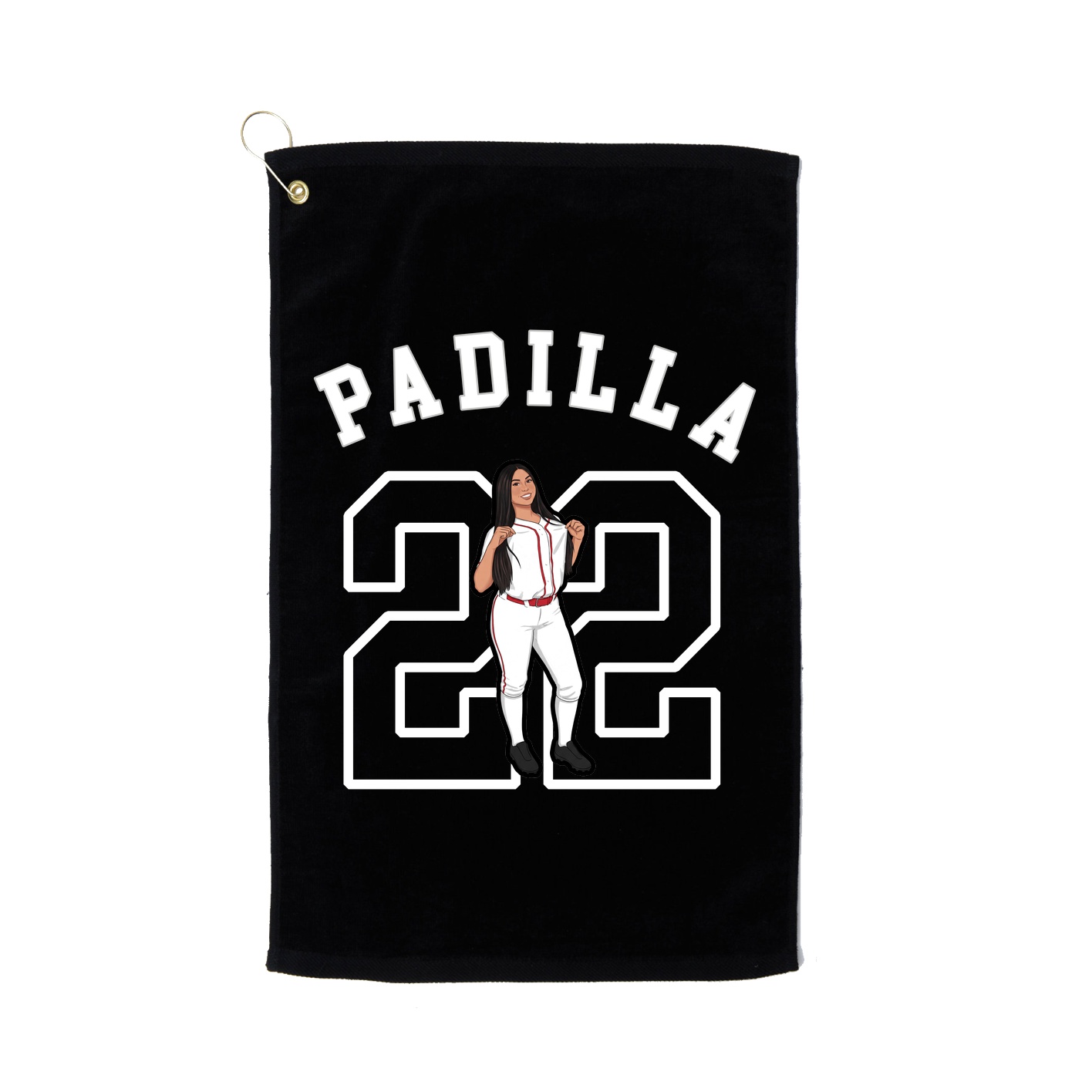Golf Towel — Shirsey Arch in Black