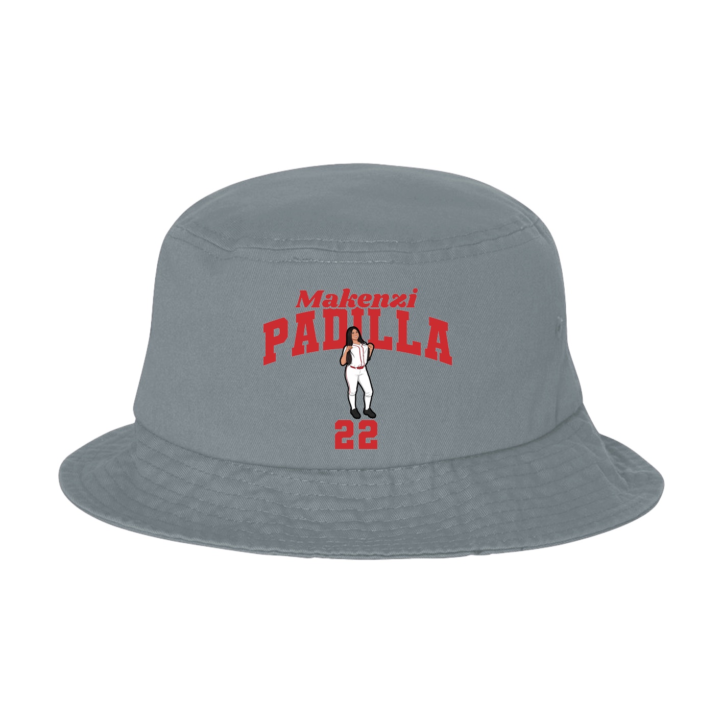Bucket Cap — Signature Arch in Grey
