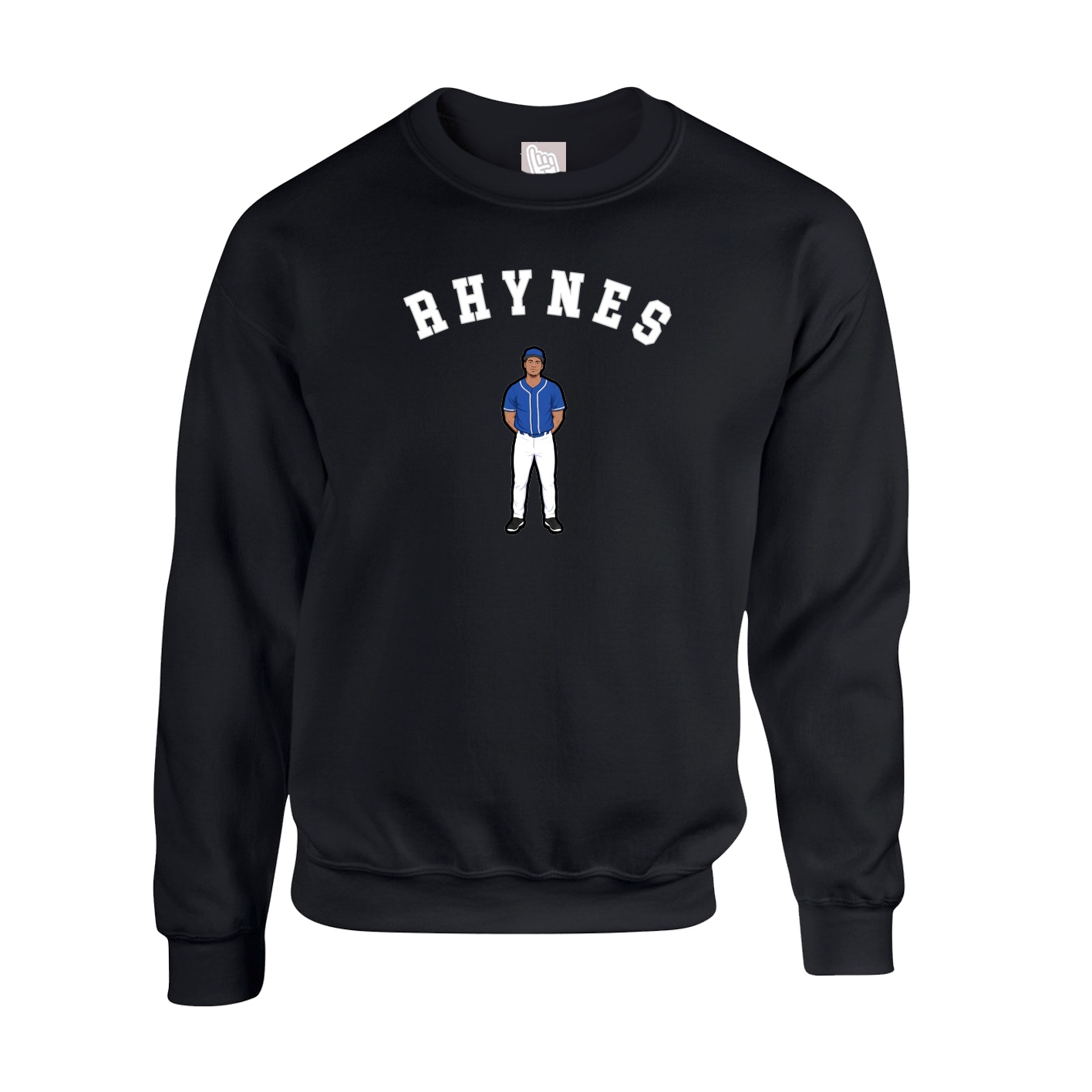Fleece Crew — Shirsey Arch in Black