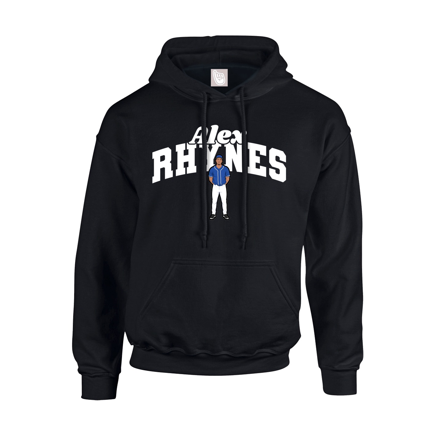 Youth Hoodie — Signature Arch in Black