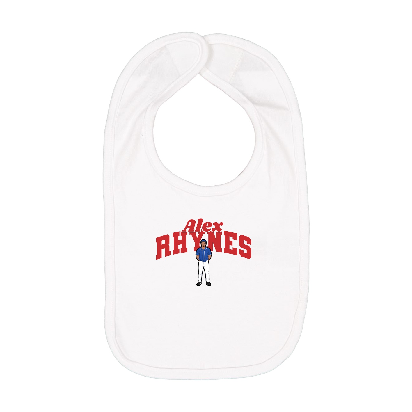 Infant Bib — Signature Arch in White