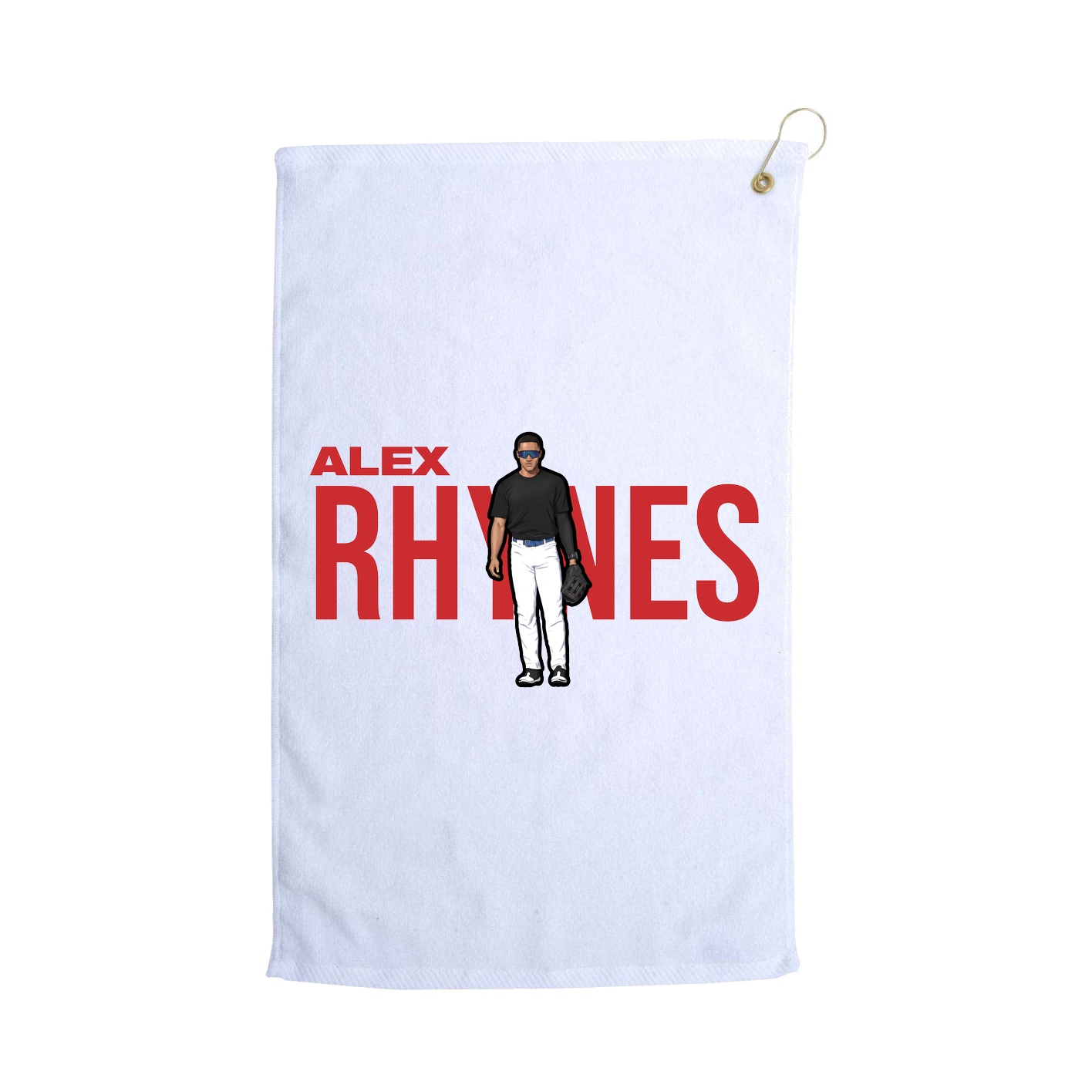Golf Towel — Player Name in White