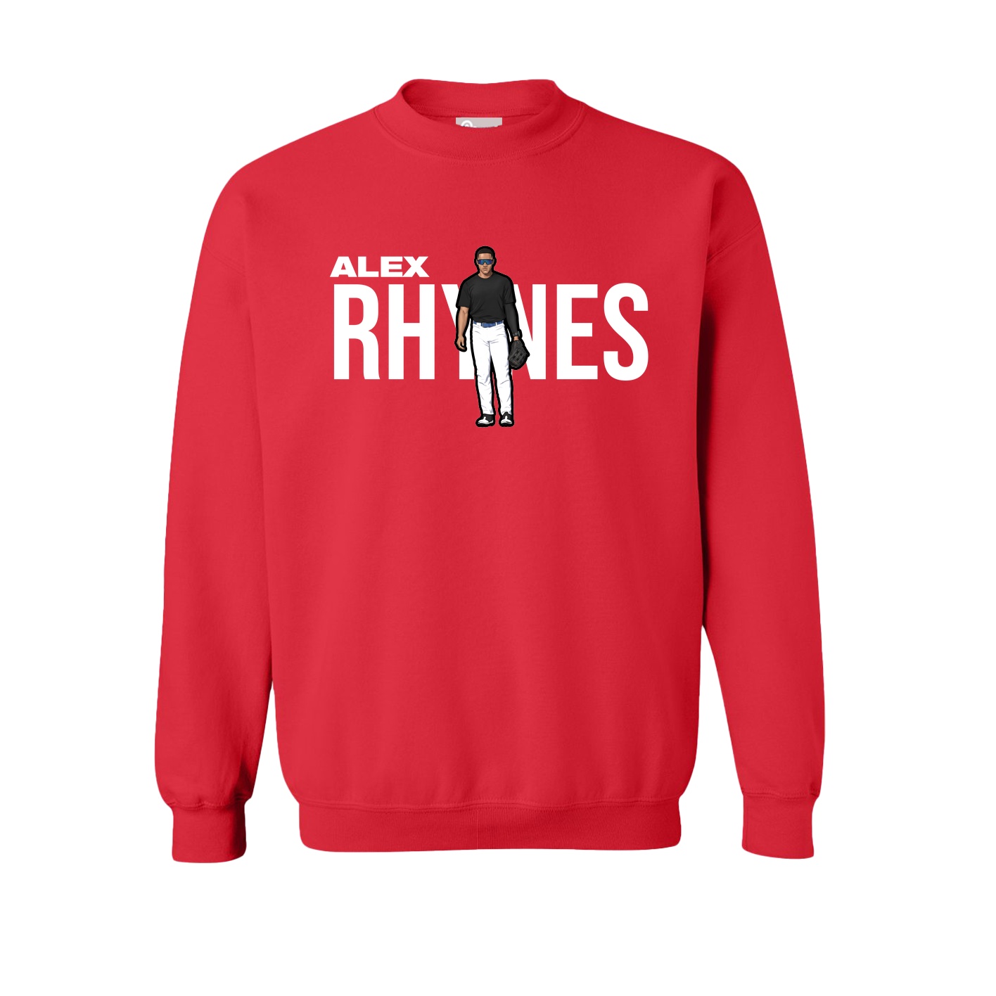 Fleece Crew — Player Name in Red