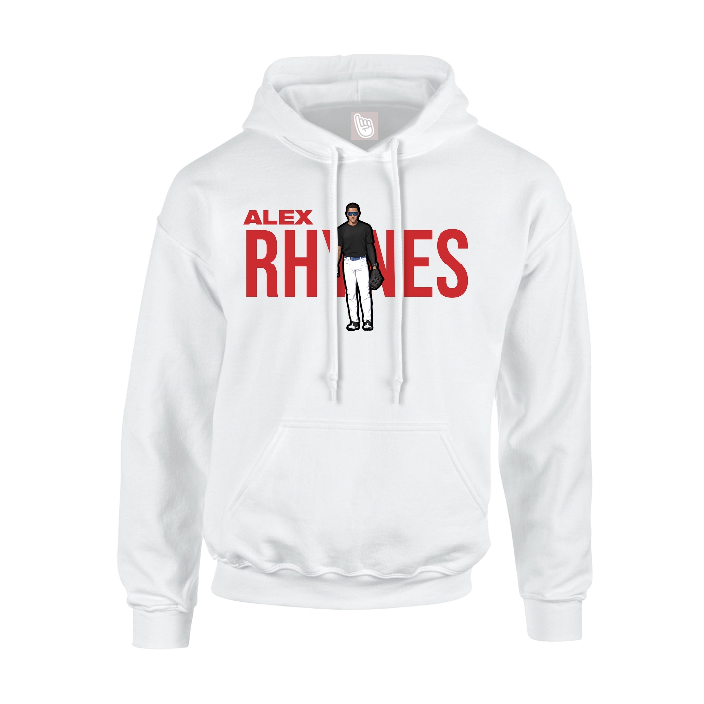 Youth Hoodie — Player Name in White