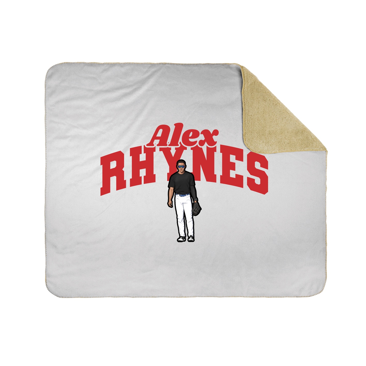 Throw Blanket — Signature Arch in White
