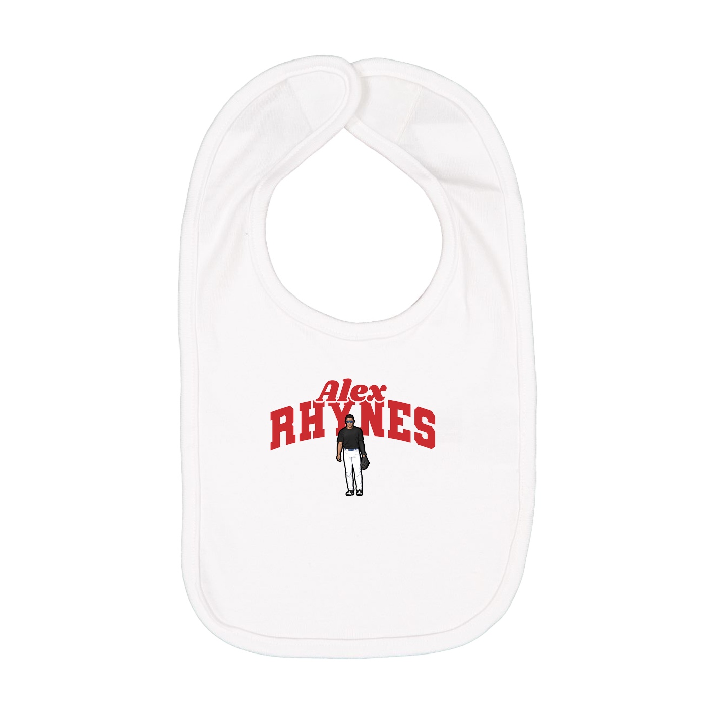 Infant Bib — Signature Arch in White