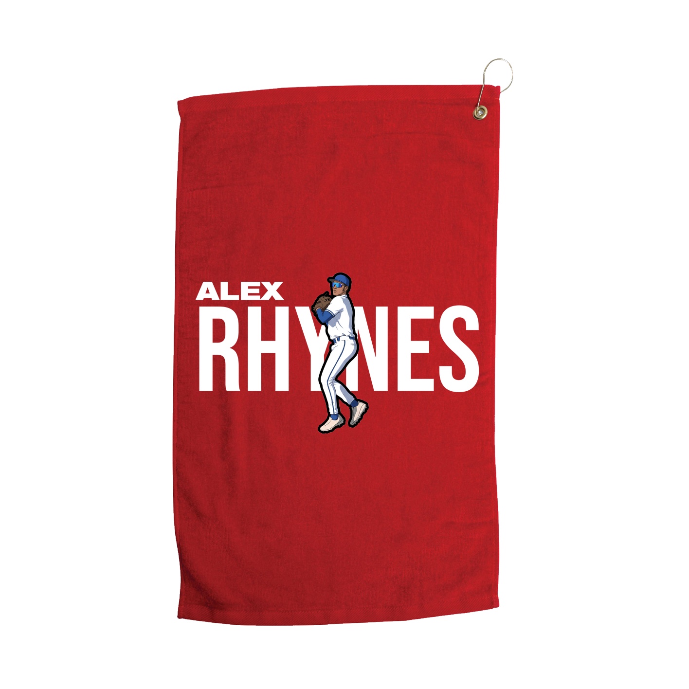 Golf Towel — Player Name in Red