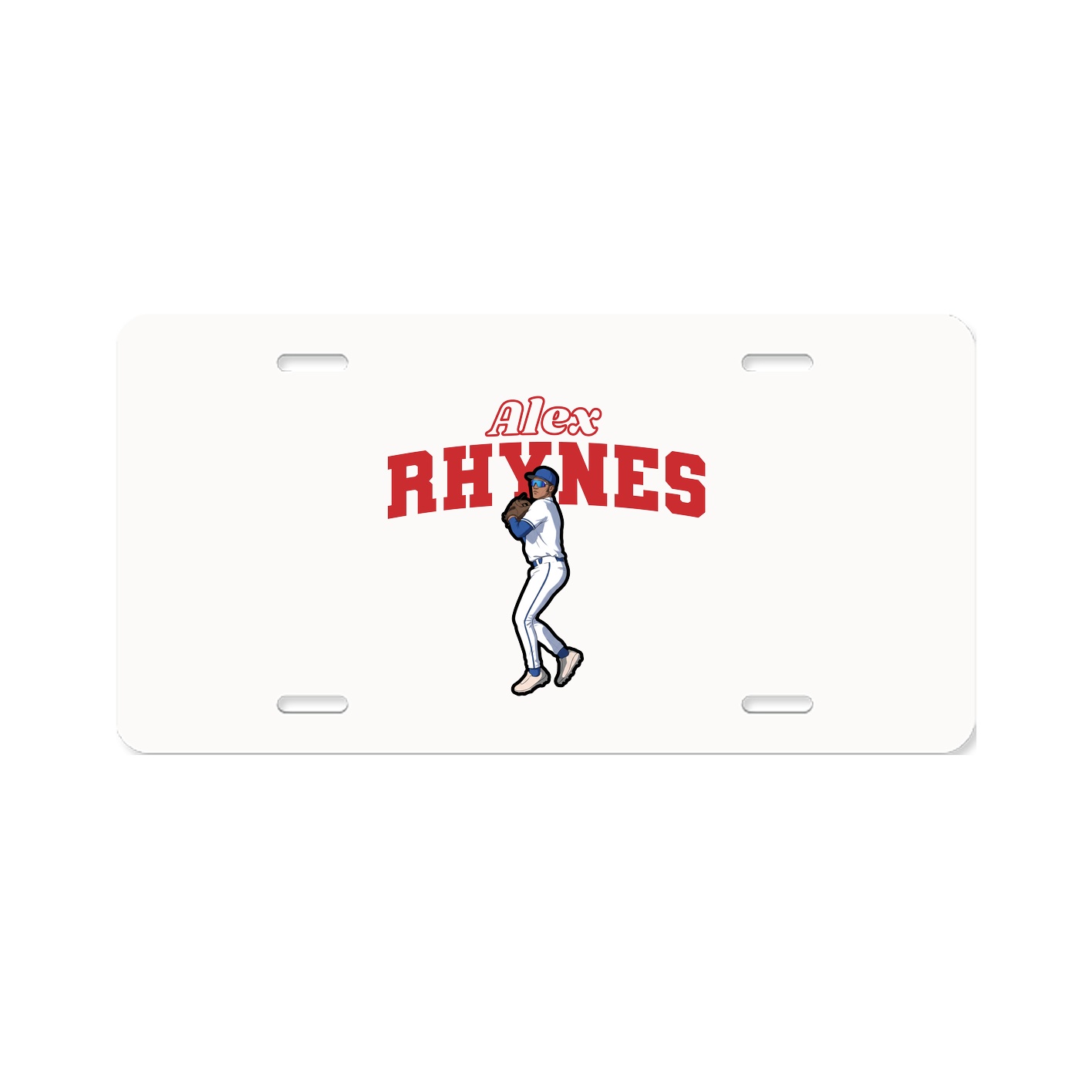 License Plate — Name Arch in Classic