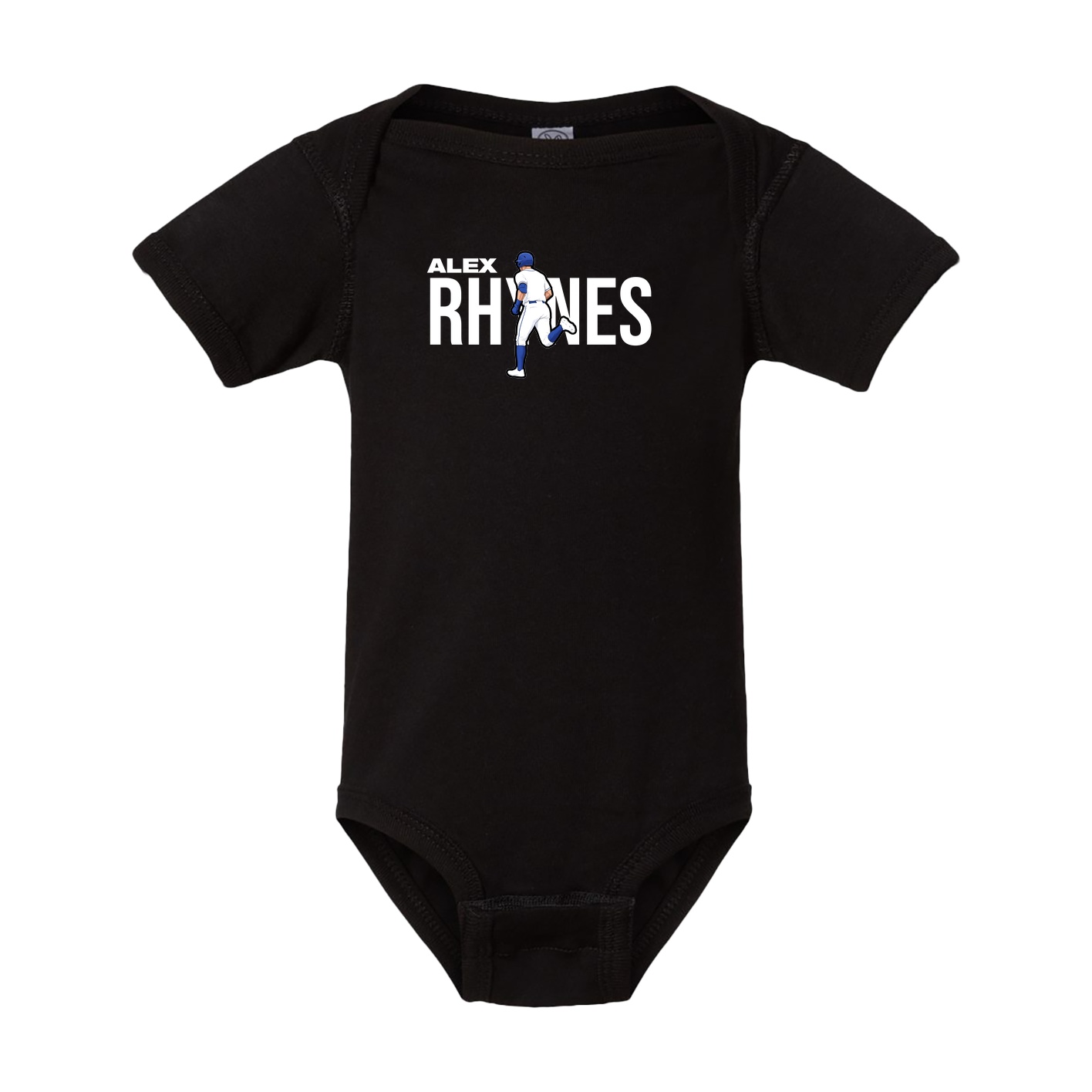 Baby Onesie — Player Name in Black