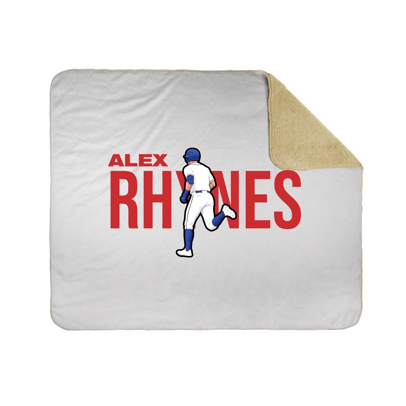 Throw Blanket — Player Name in White