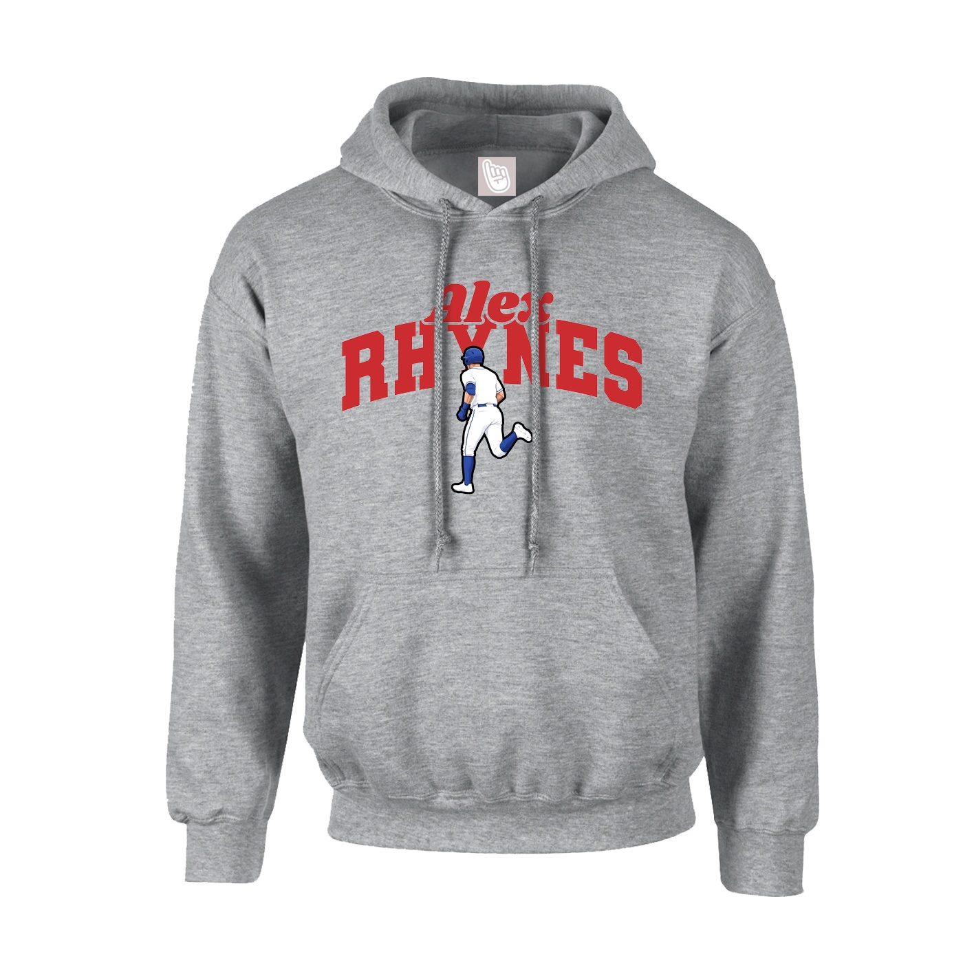 Youth Hoodie — Signature Arch in Grey