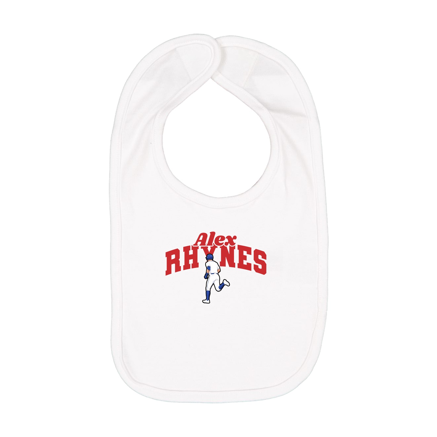 Infant Bib — Signature Arch in White