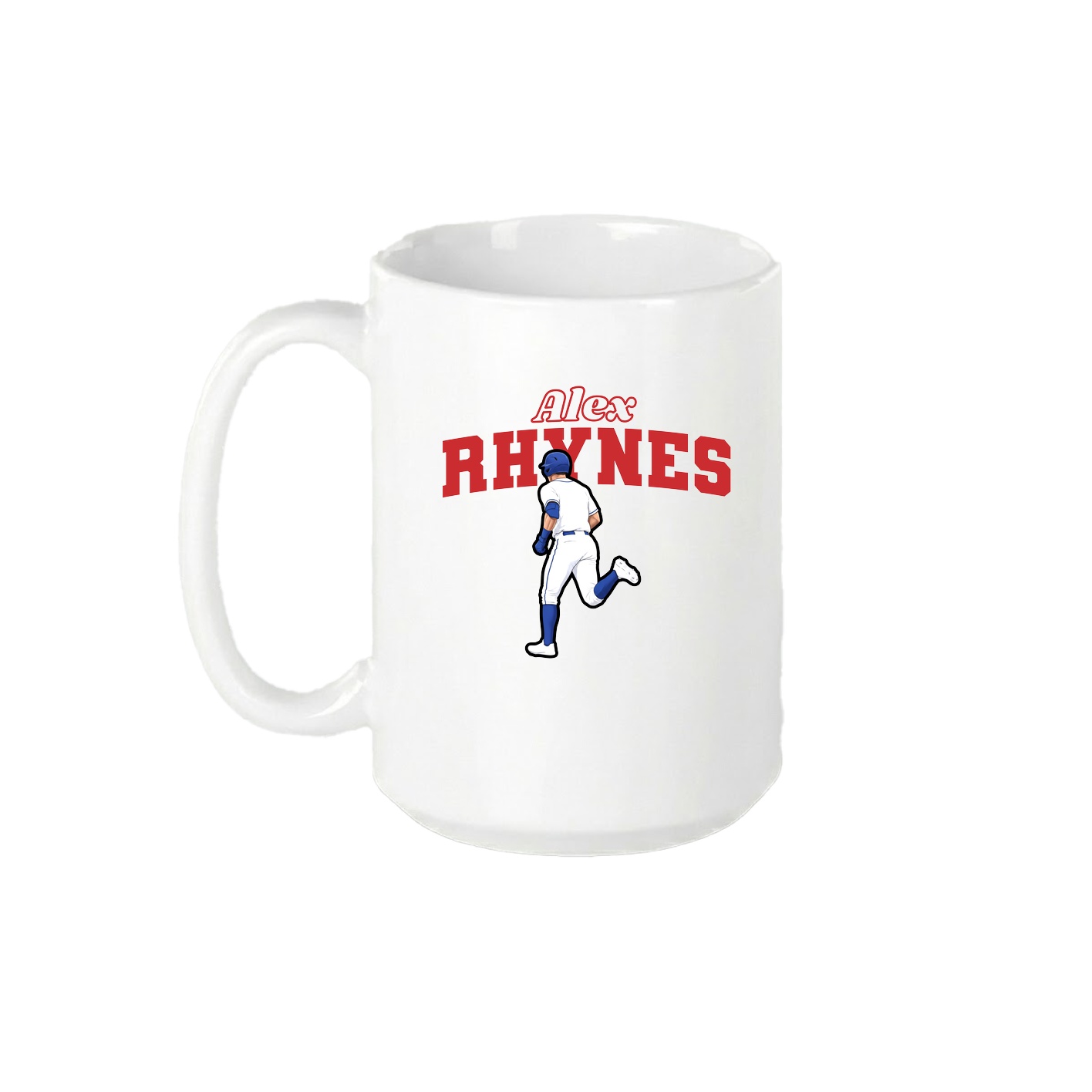 15oz Coffee Mug — Name Arch in White