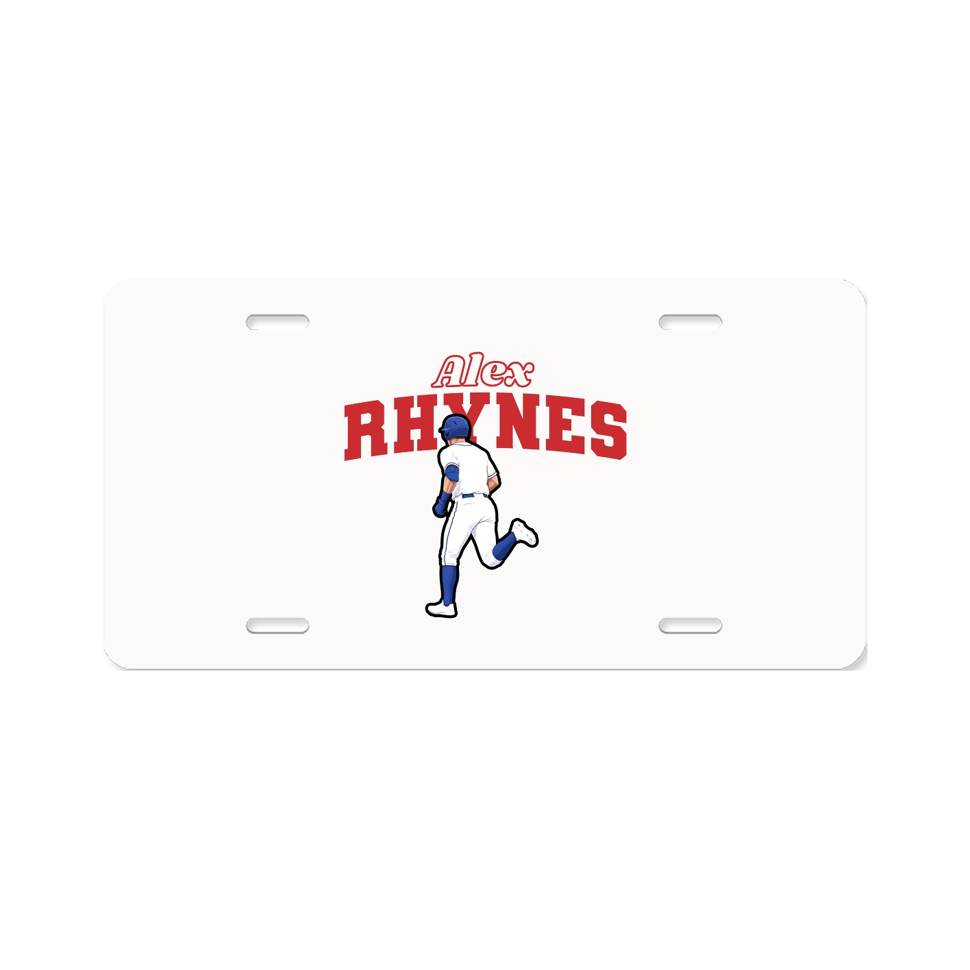 License Plate — Name Arch in Classic