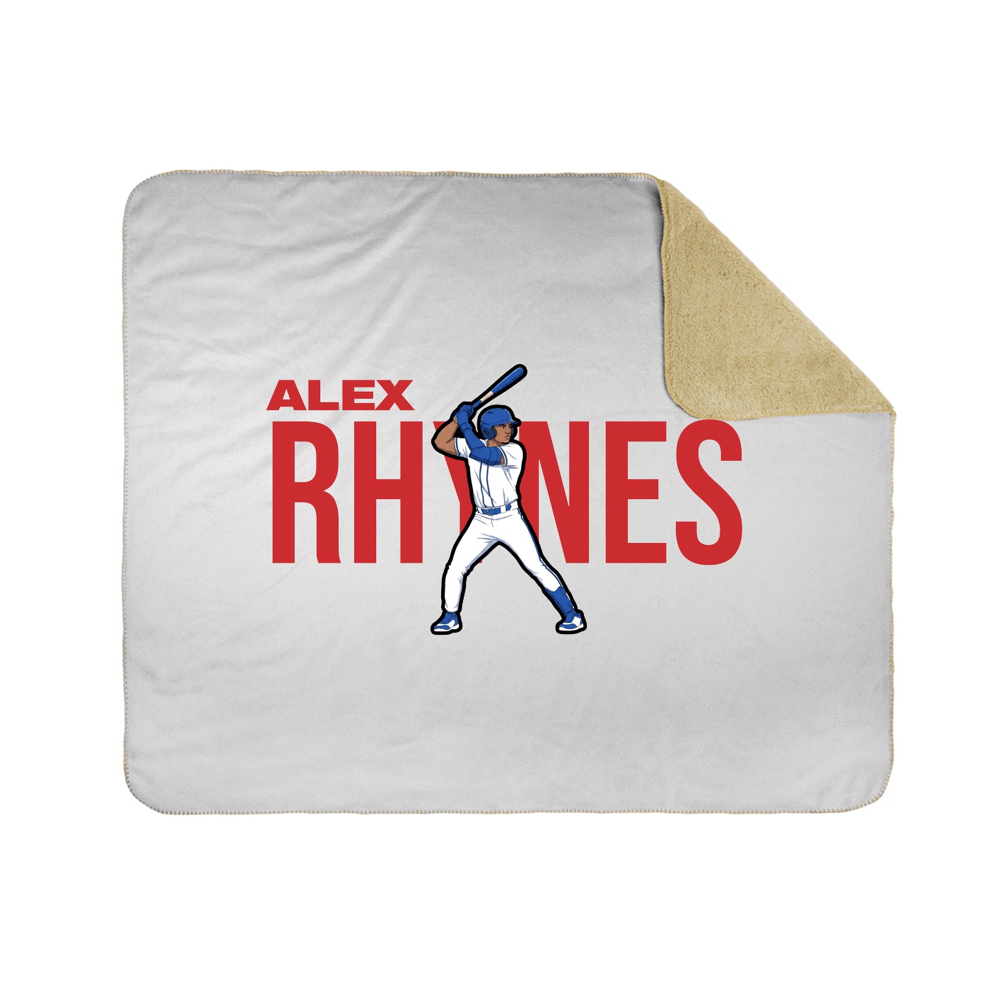 Throw Blanket — Player Name in White