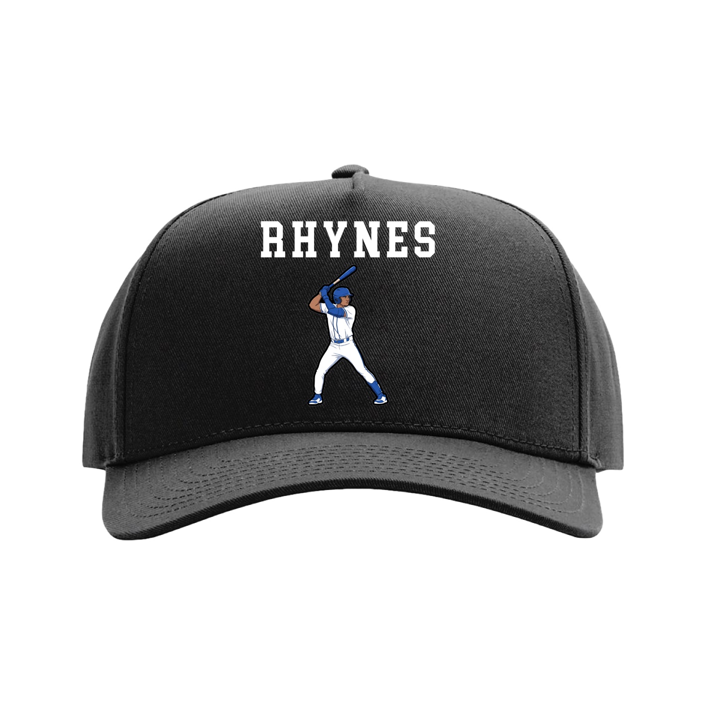 Full Fabric Five-Panel Champ Cap — Shirsey in Black