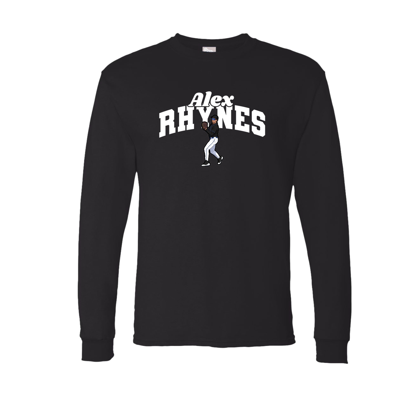 Long Sleeve Tee — Signature Arch in Black