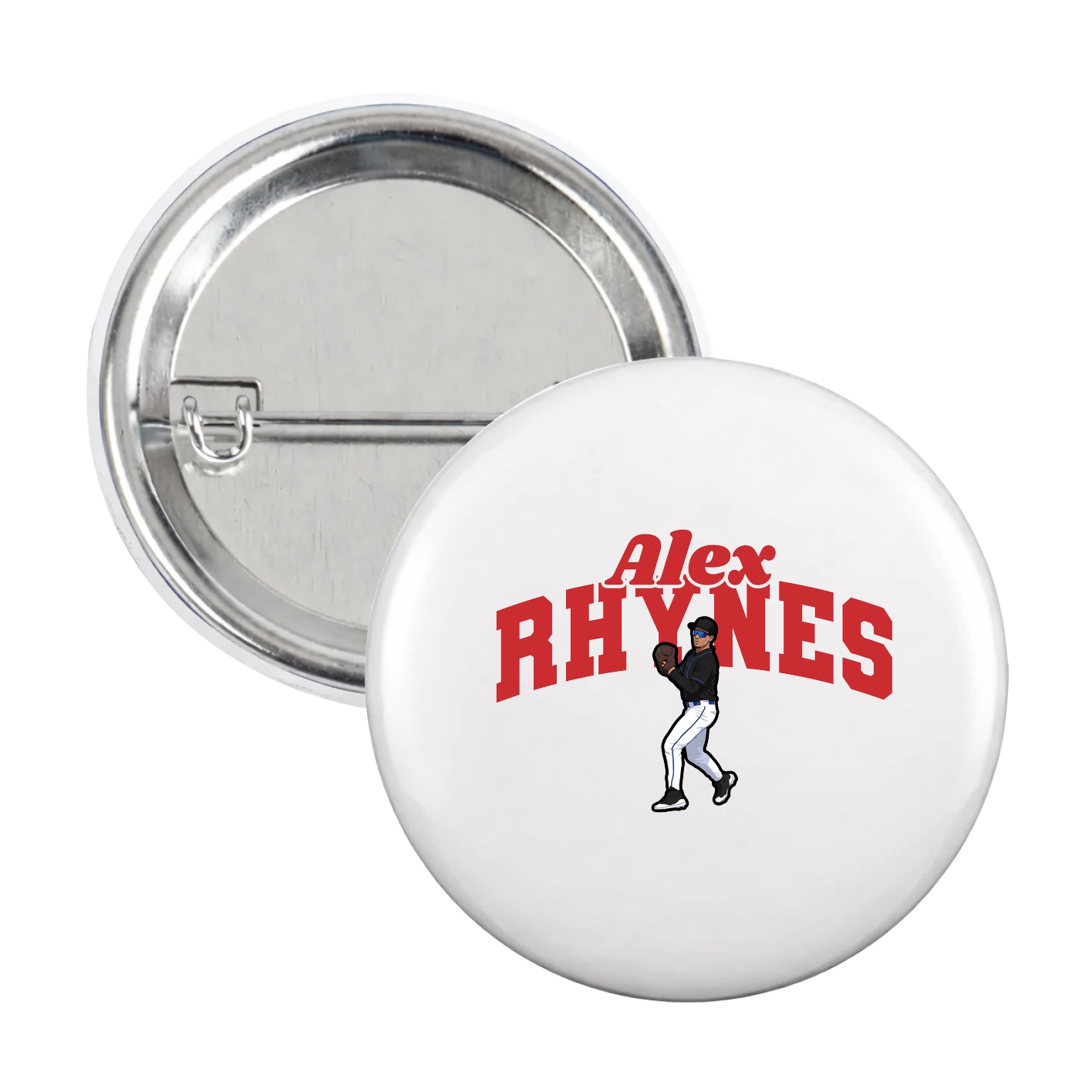 Game Day Button — Signature Arch in White