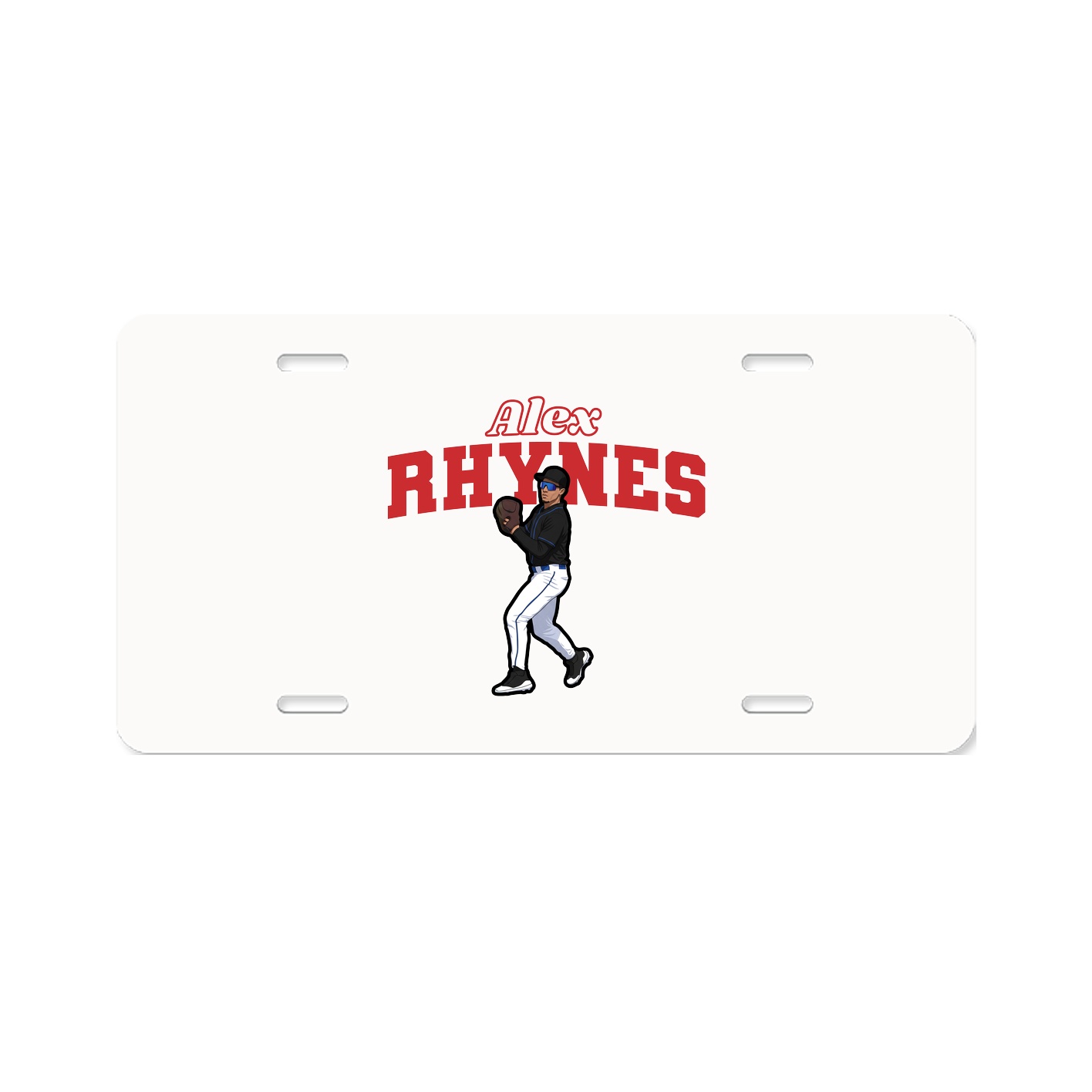 License Plate — Name Arch in Classic