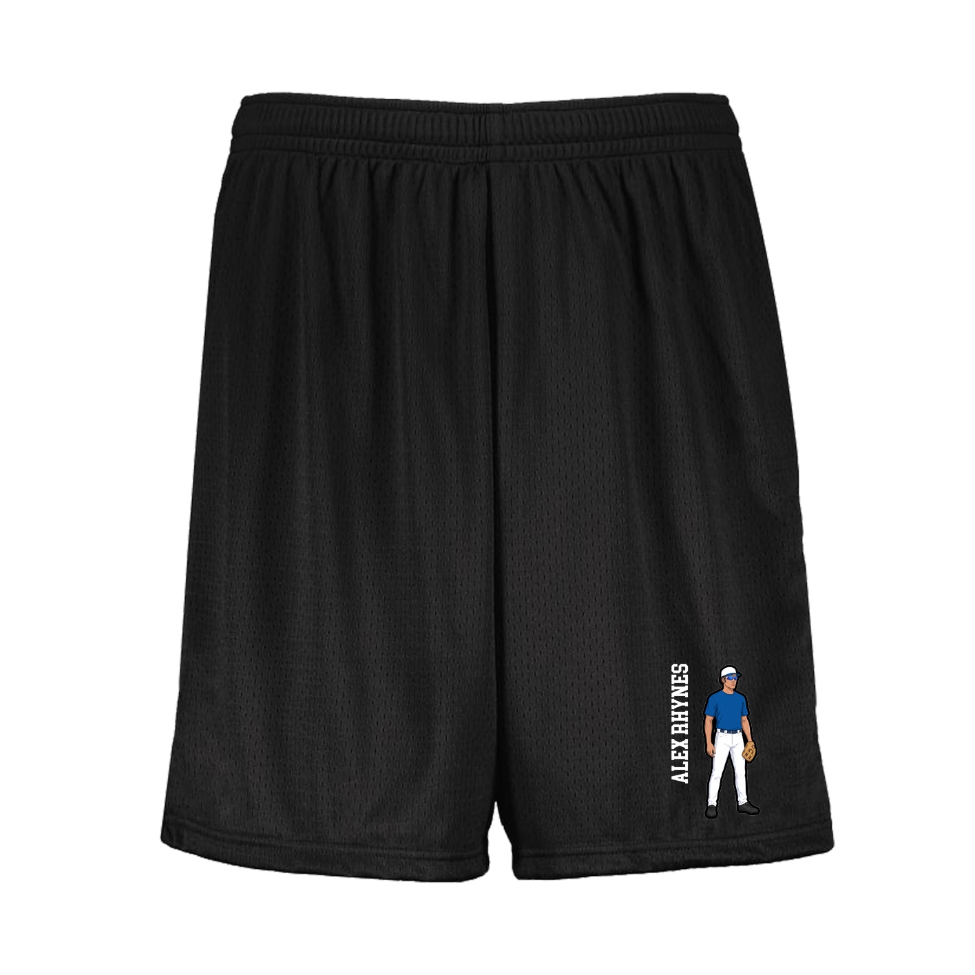 Shorts — Name Vertical in Black