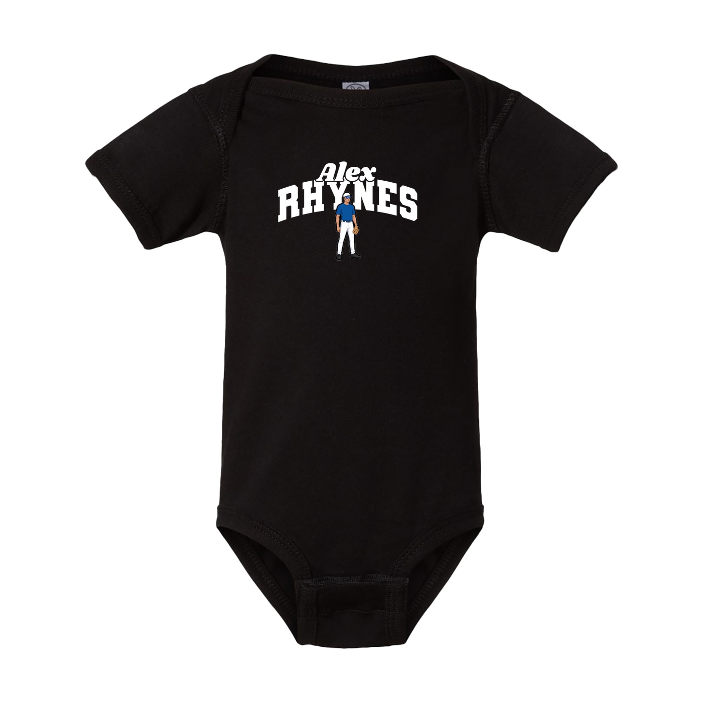 Baby Onesie — Signature Arch in Black