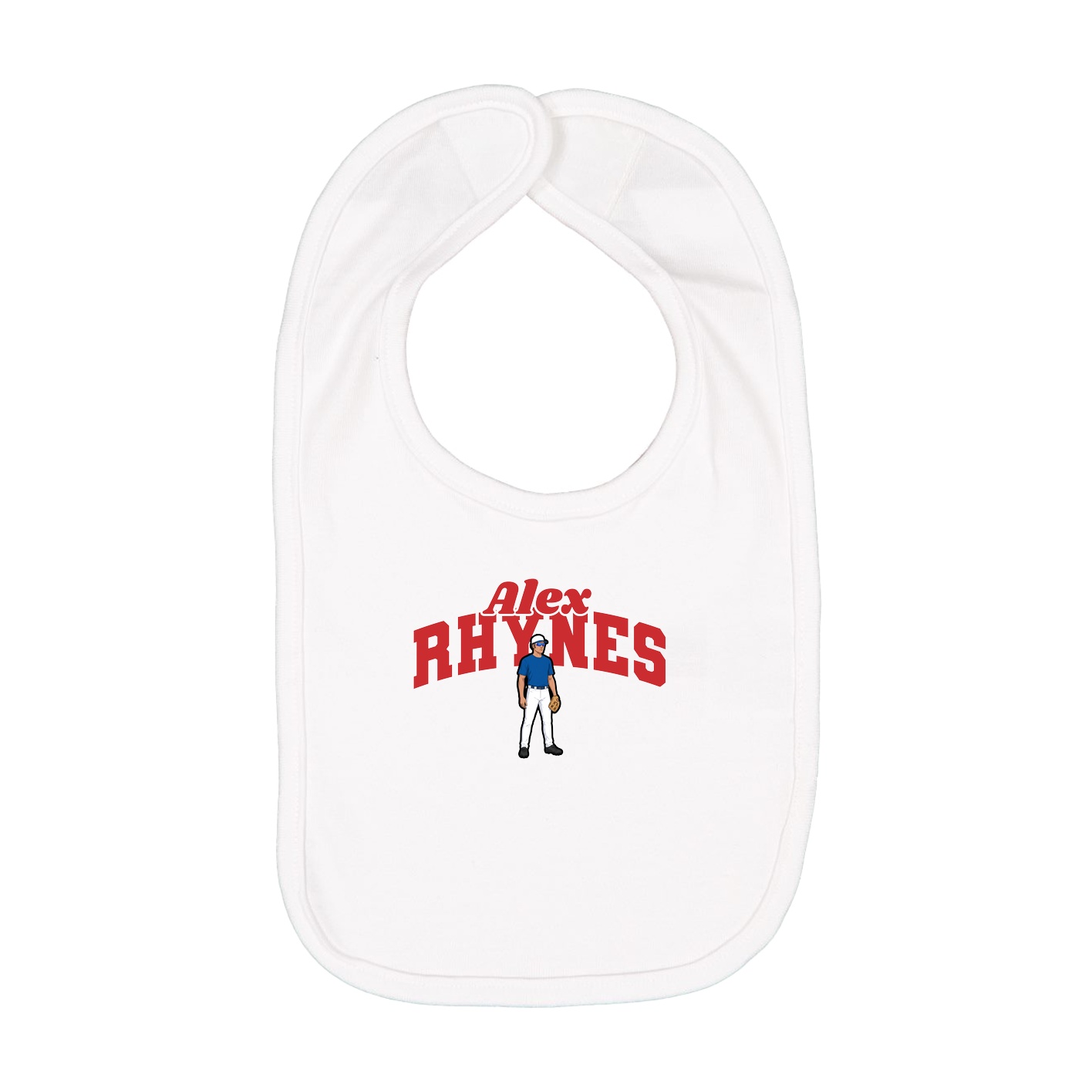 Infant Bib — Signature Arch in White