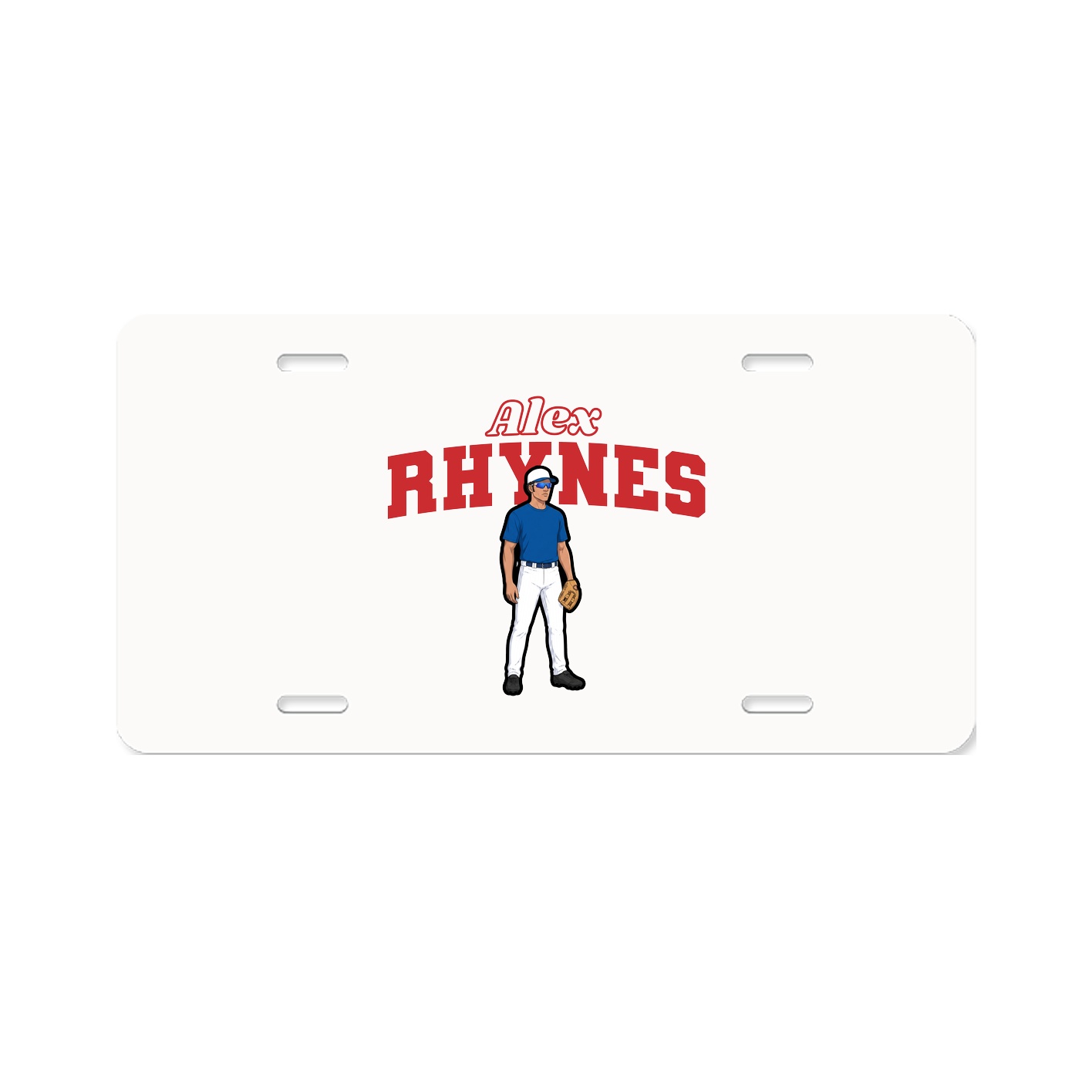 License Plate — Name Arch in Classic