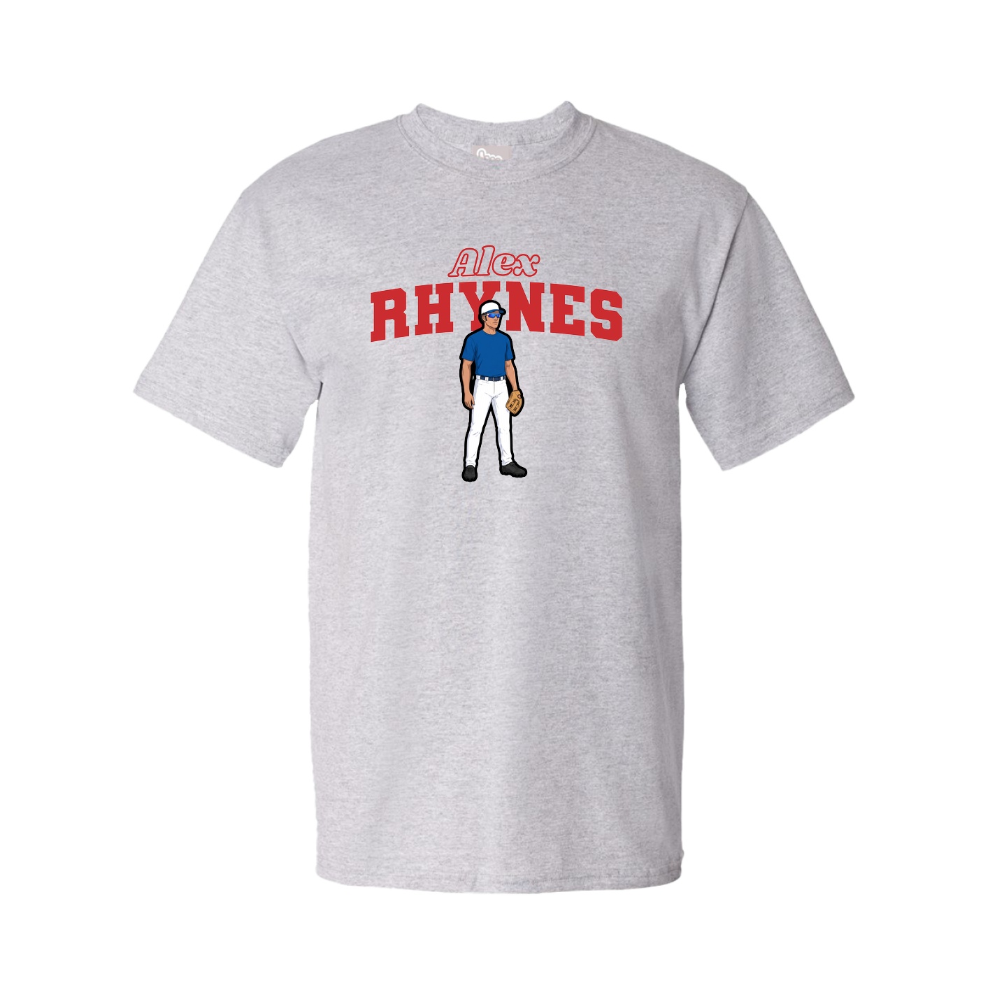 Youth Tee — Name Arch in Grey