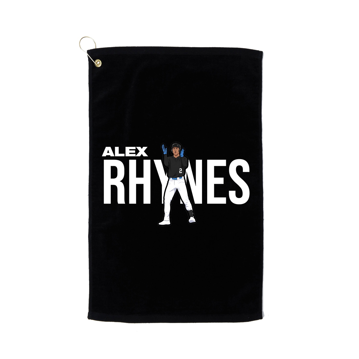 Golf Towel — Player Name in Black