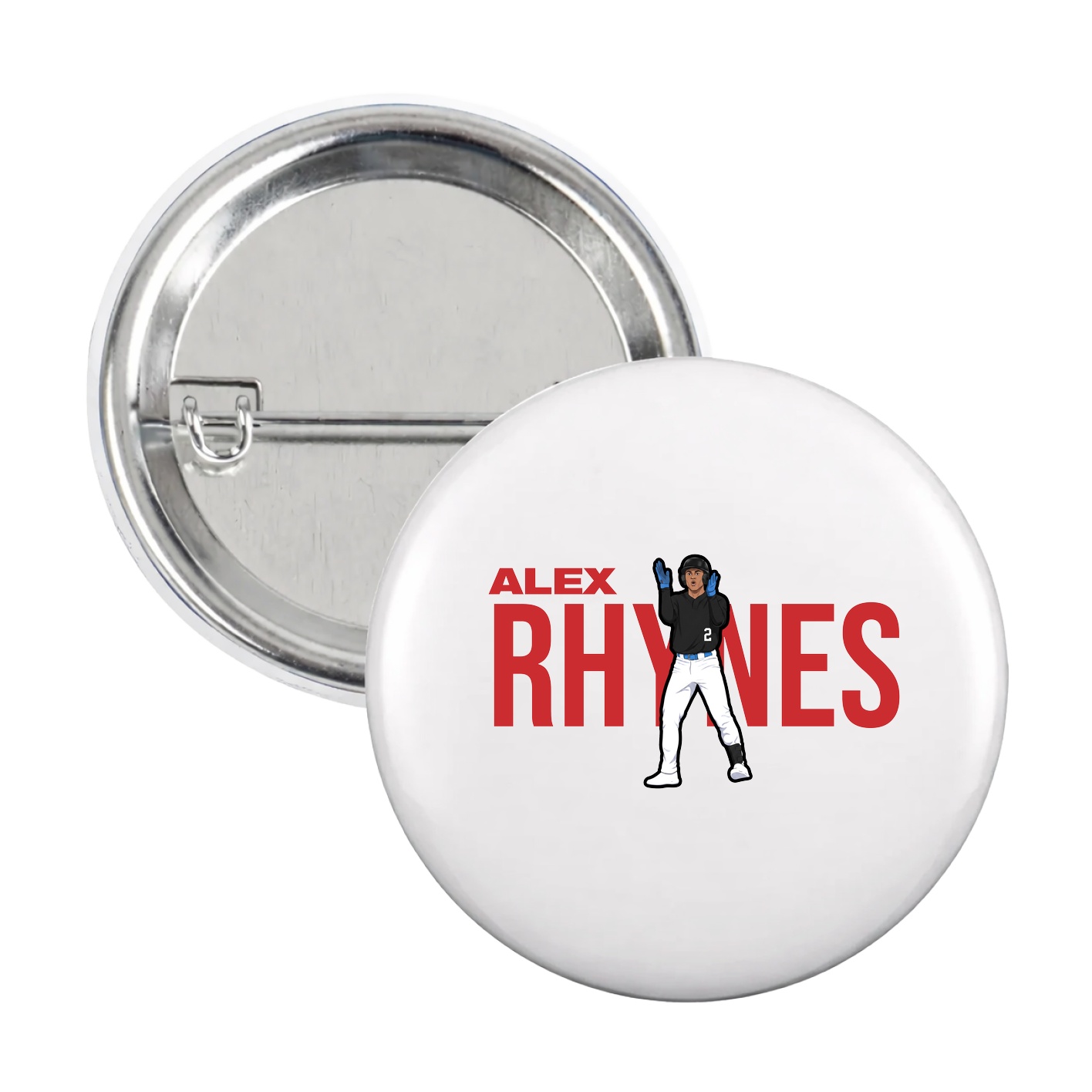 Game Day Button — Player Name in White