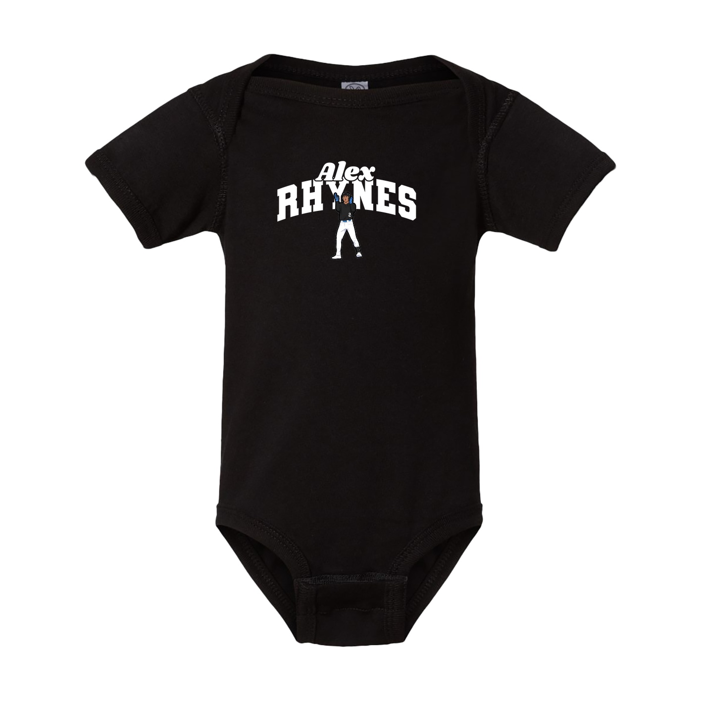 Baby Onesie — Signature Arch in Black
