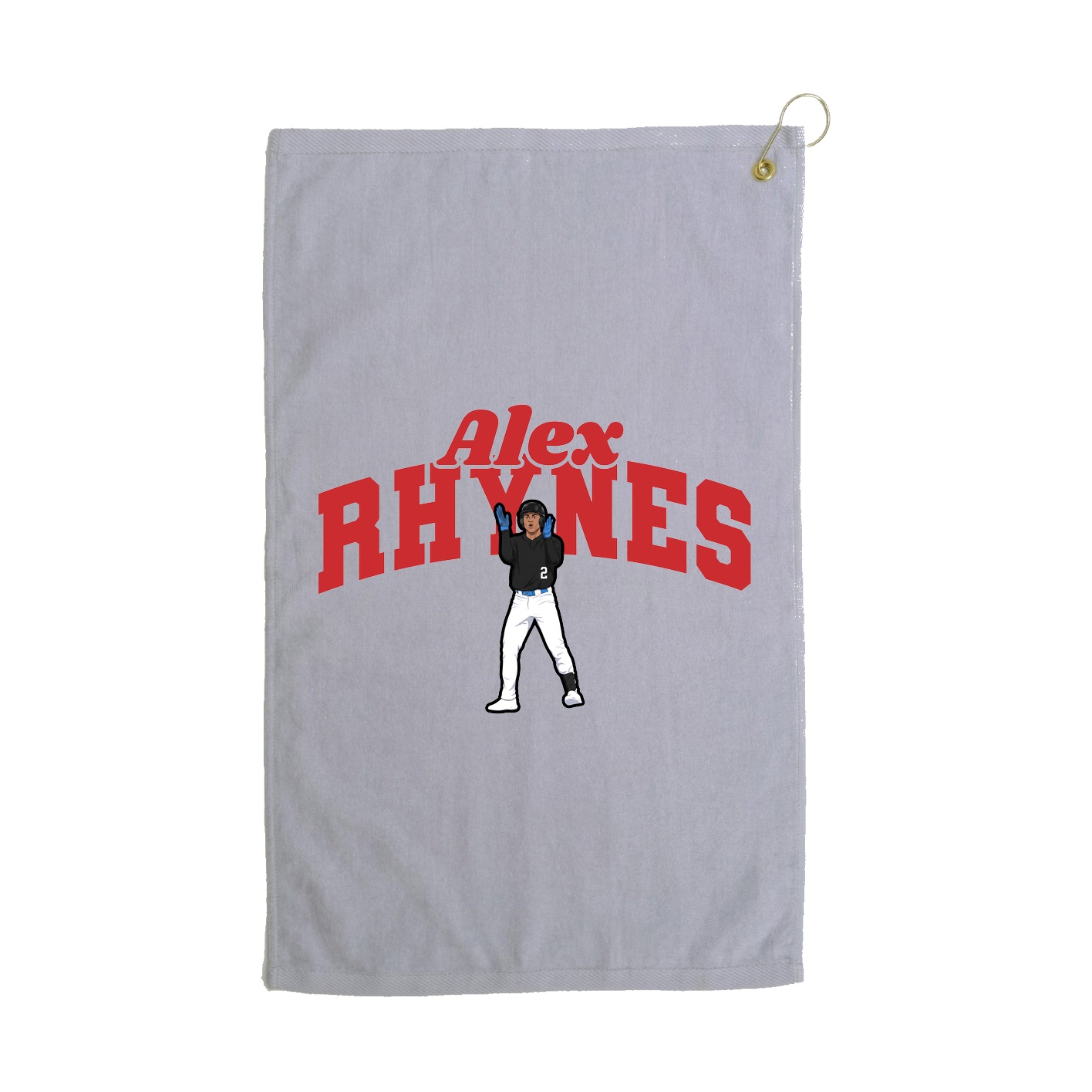 Golf Towel — Signature Arch in Grey