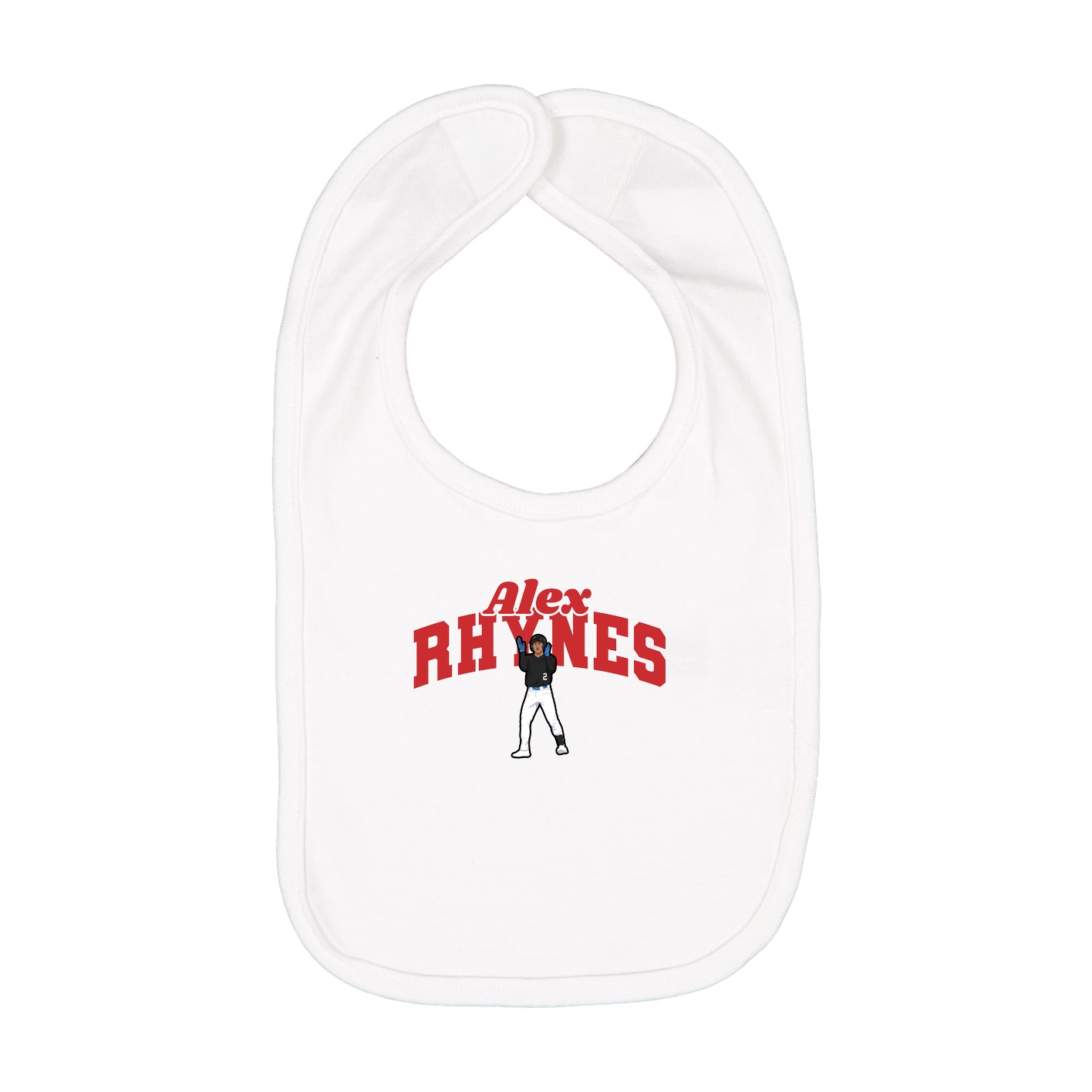 Infant Bib — Signature Arch in White