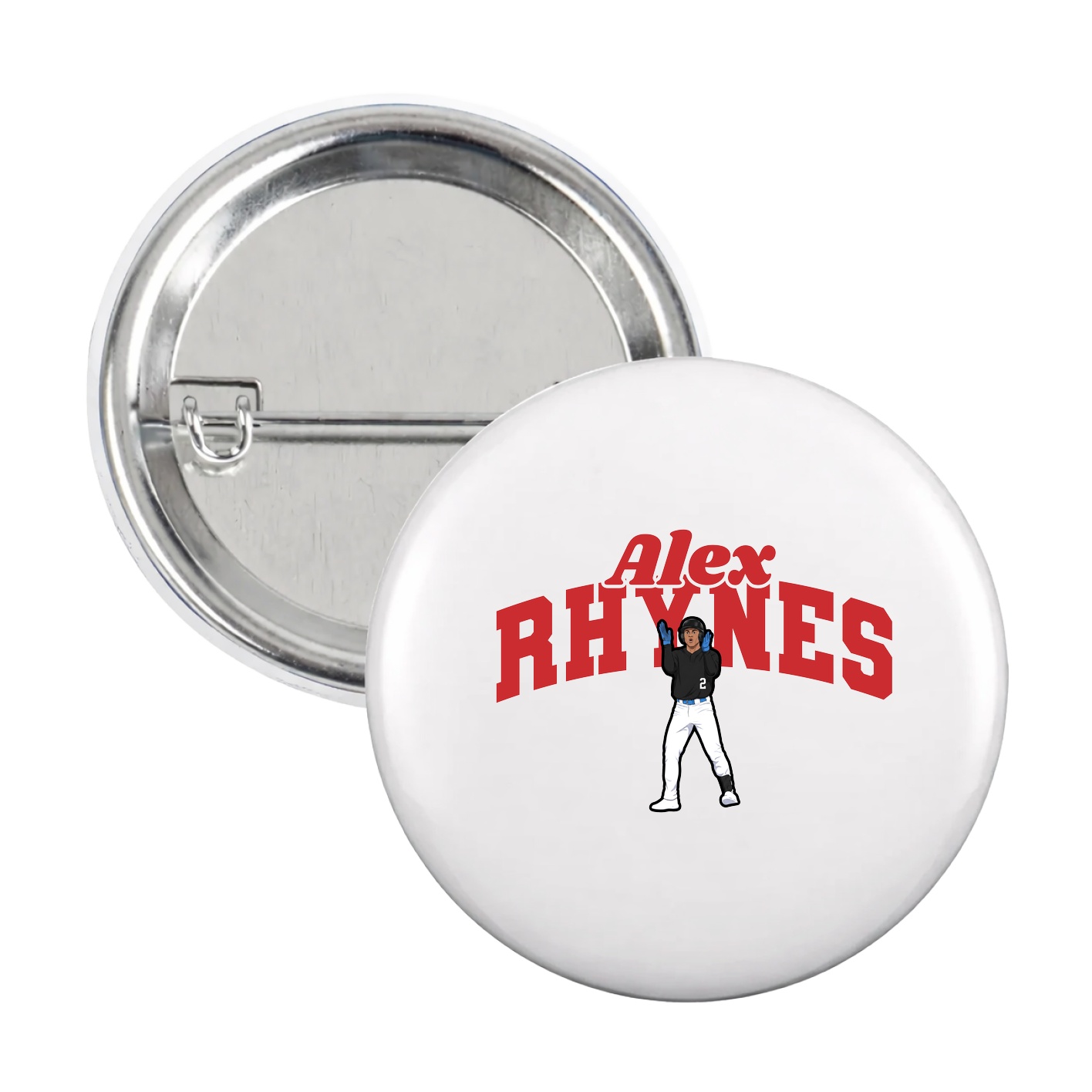 Game Day Button — Signature Arch in White