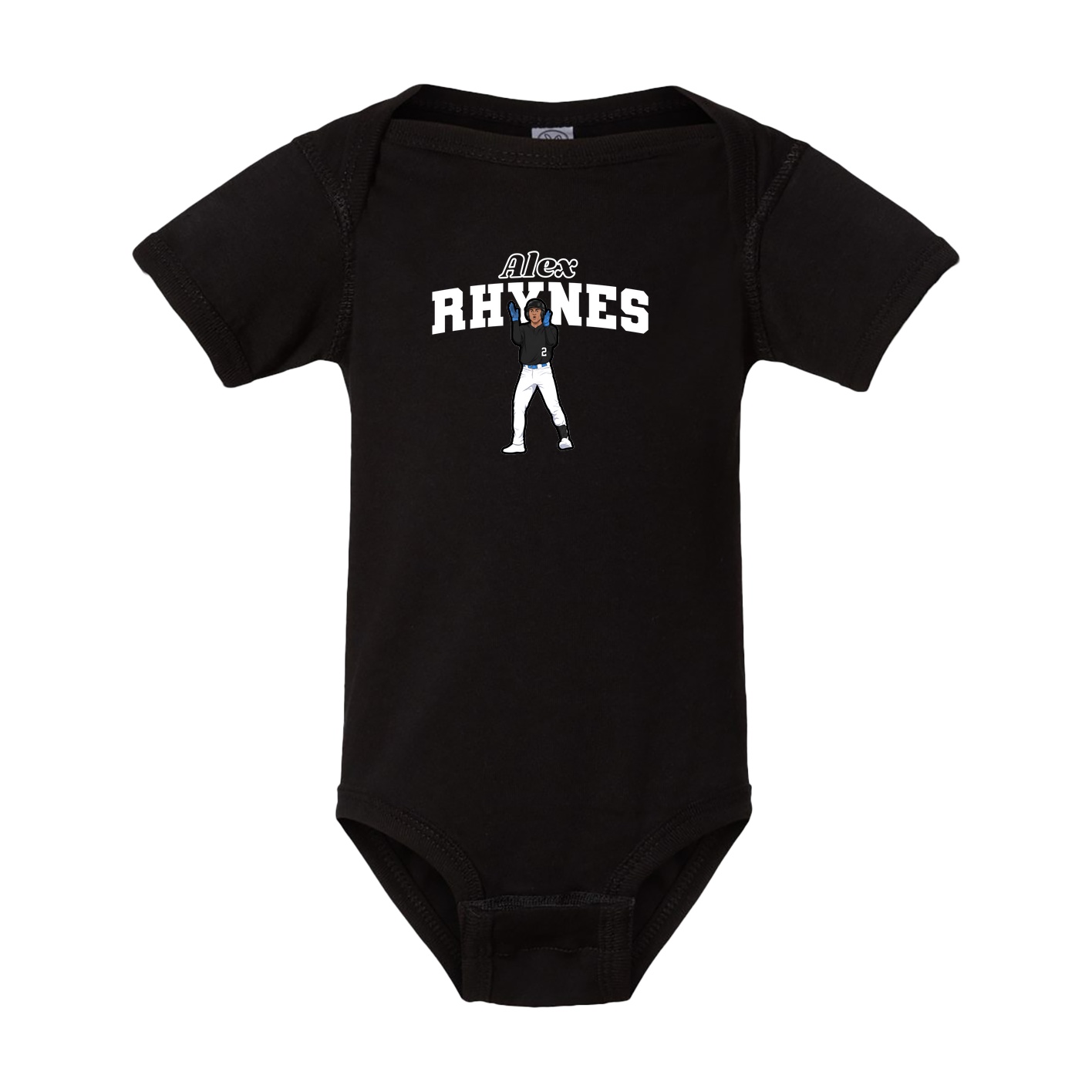 Baby Onesie — Name Arch in Black