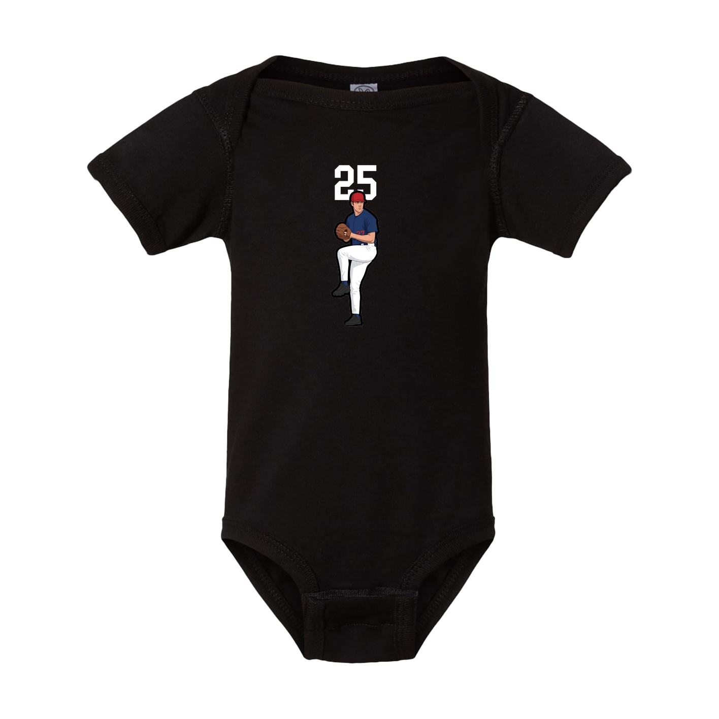 Baby Onesie — Number Top in Black