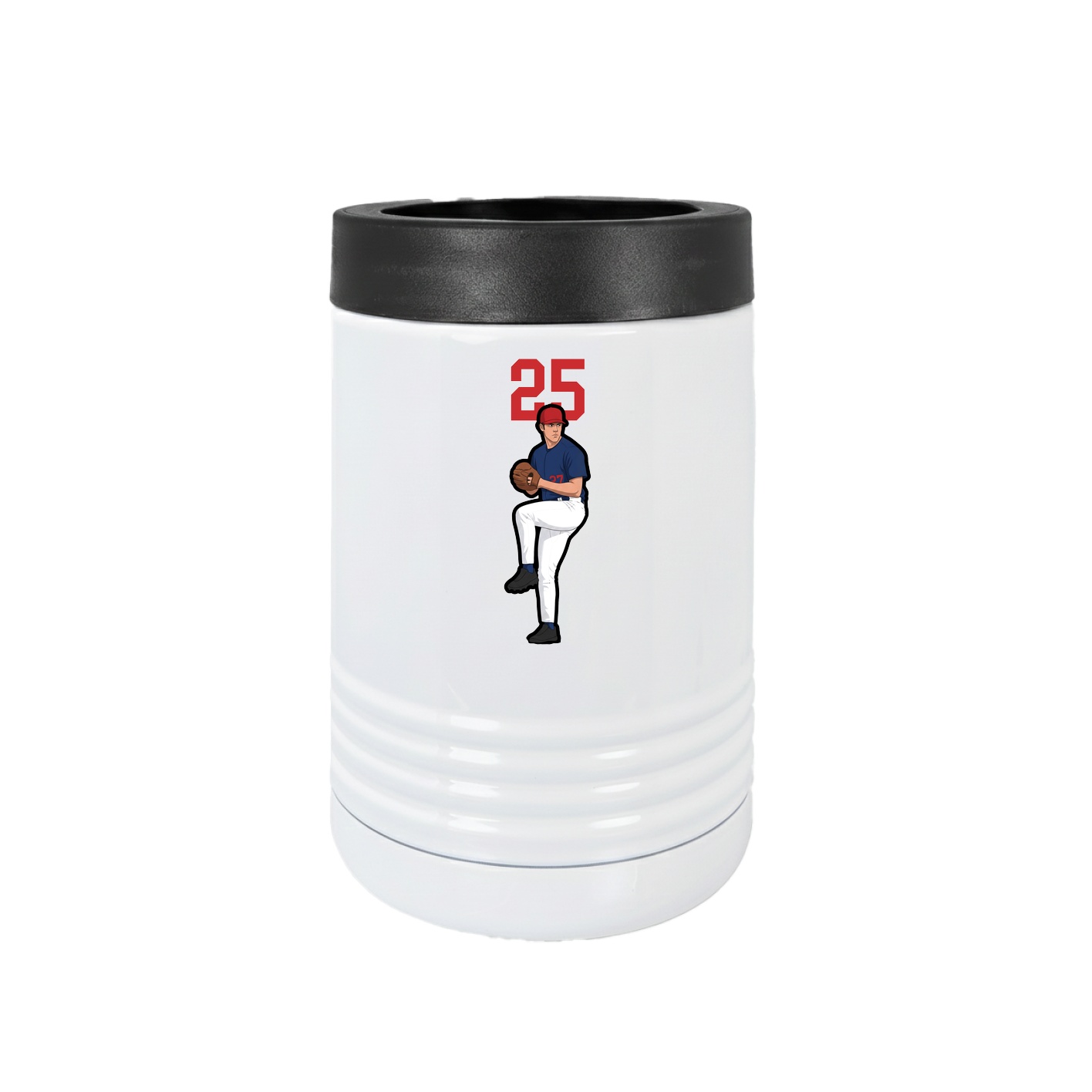 Beverage Holder — Number Top in White