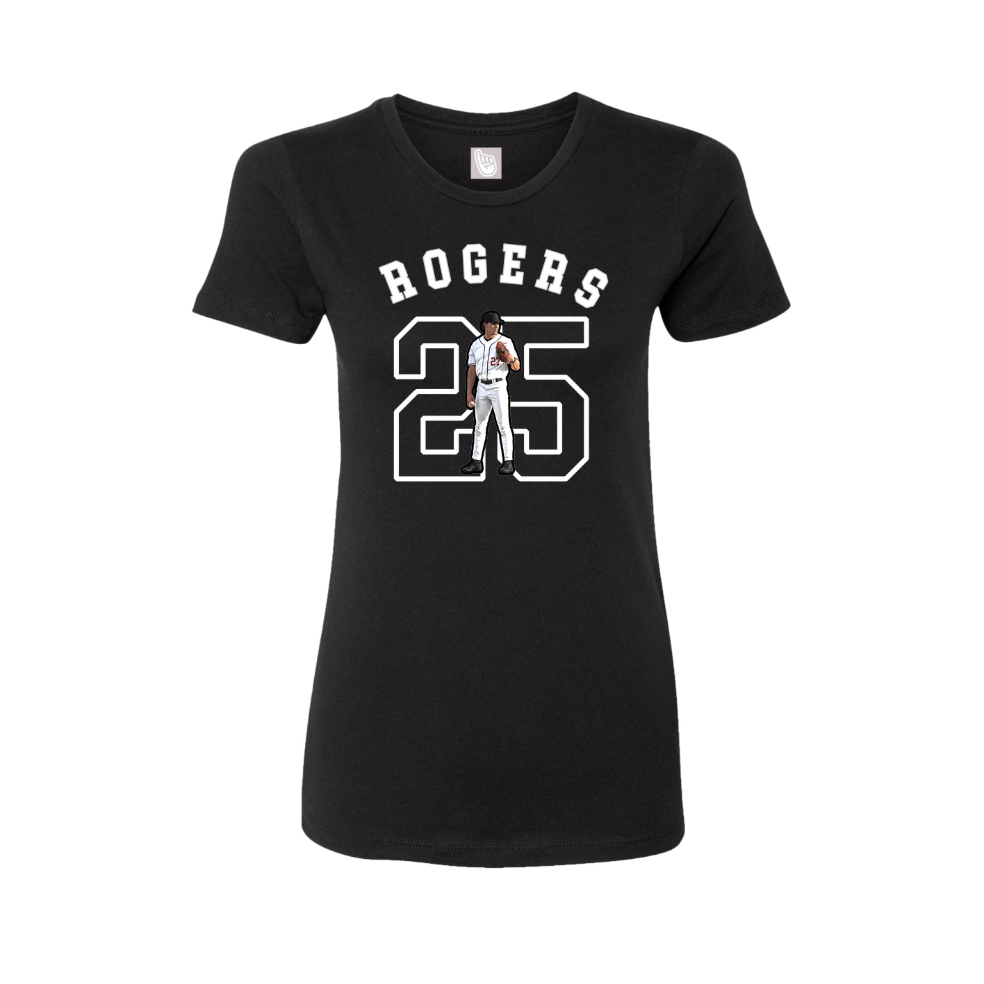 Fitted Women's Tee — Shirsey Arch in Black