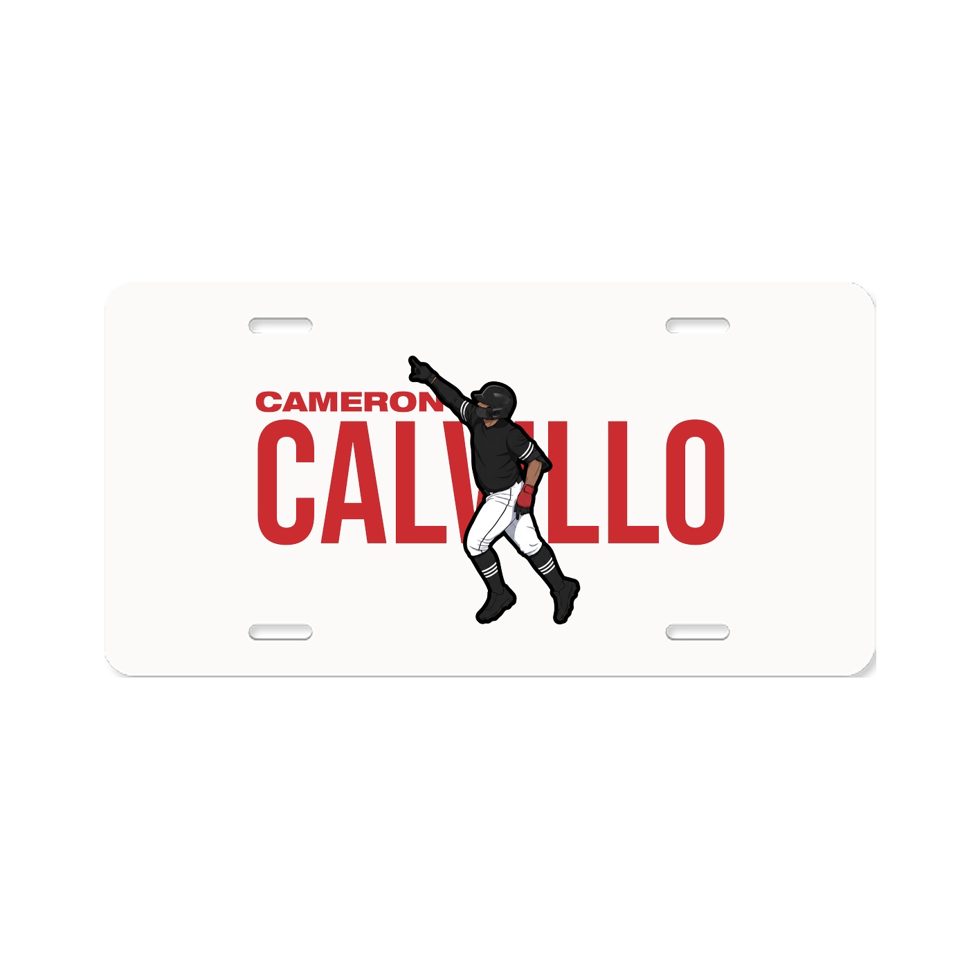 License Plate — Player Name in Classic