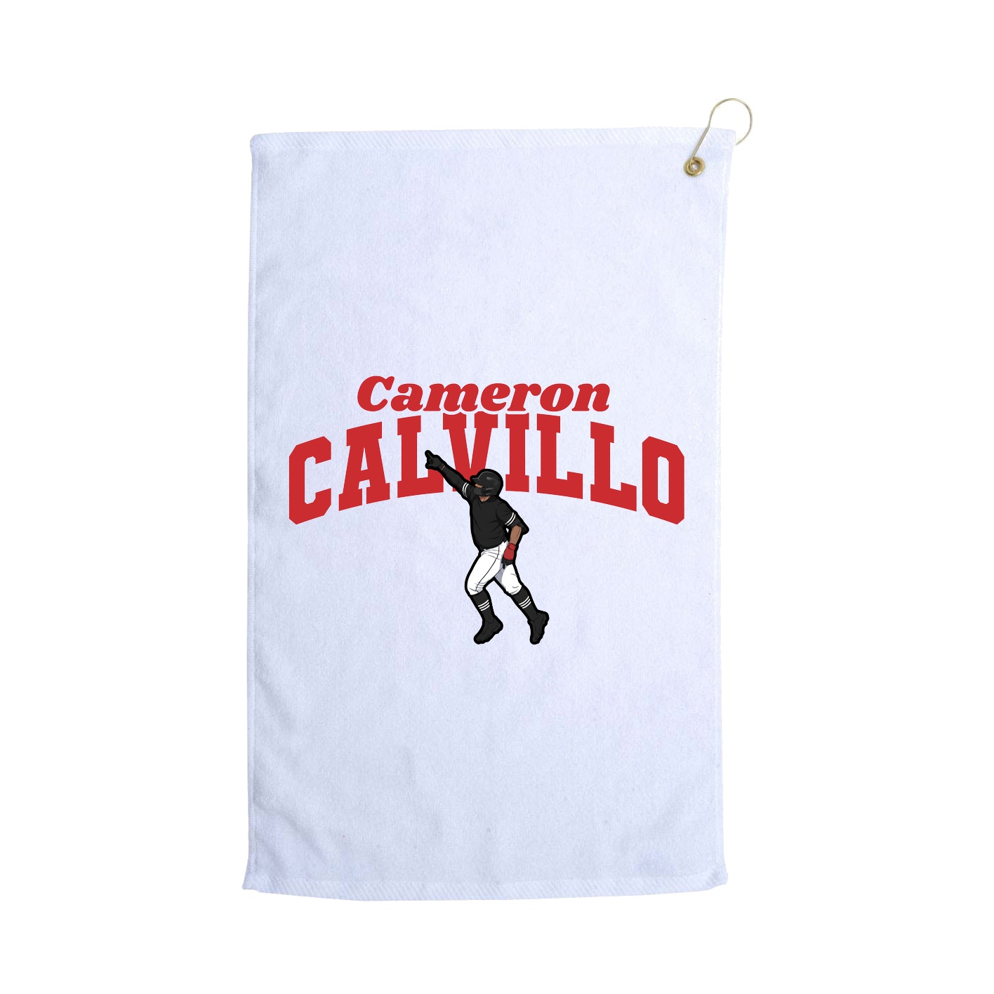 Golf Towel — Signature Arch in White