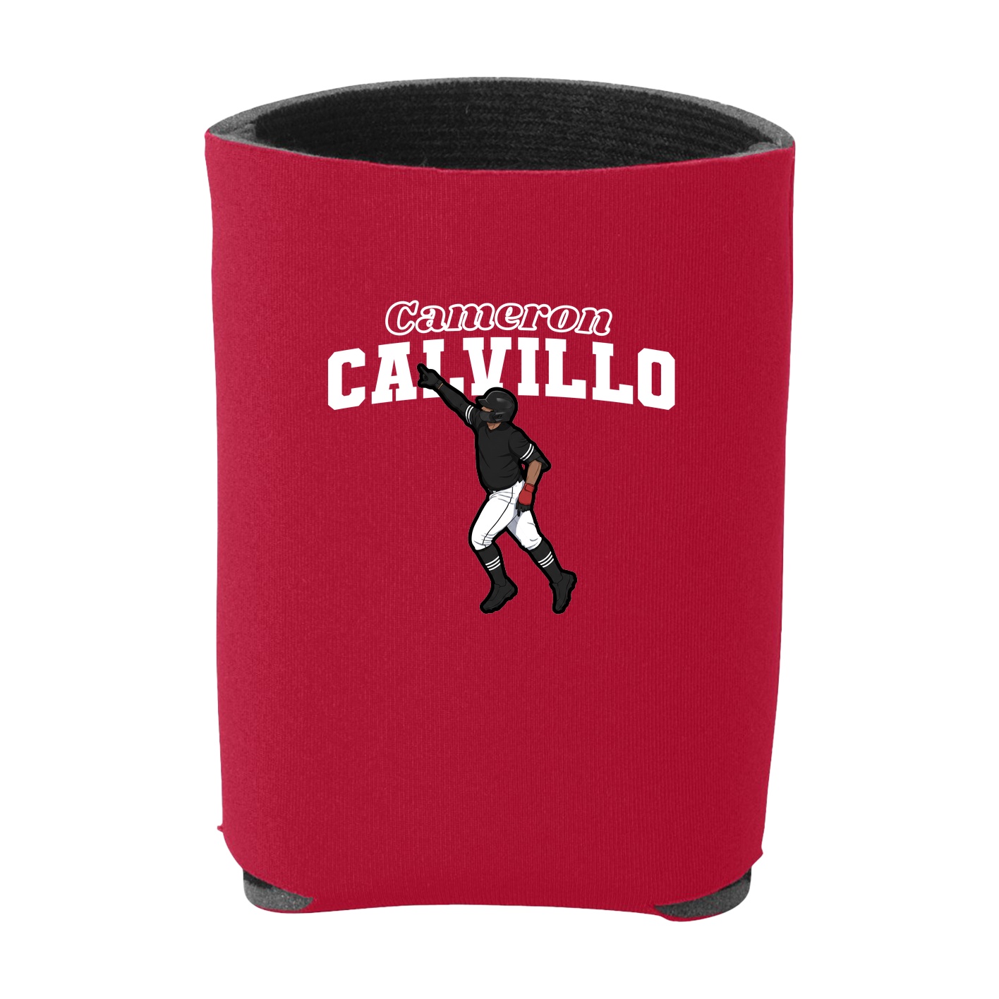 Can Holder — Name Arch in Red