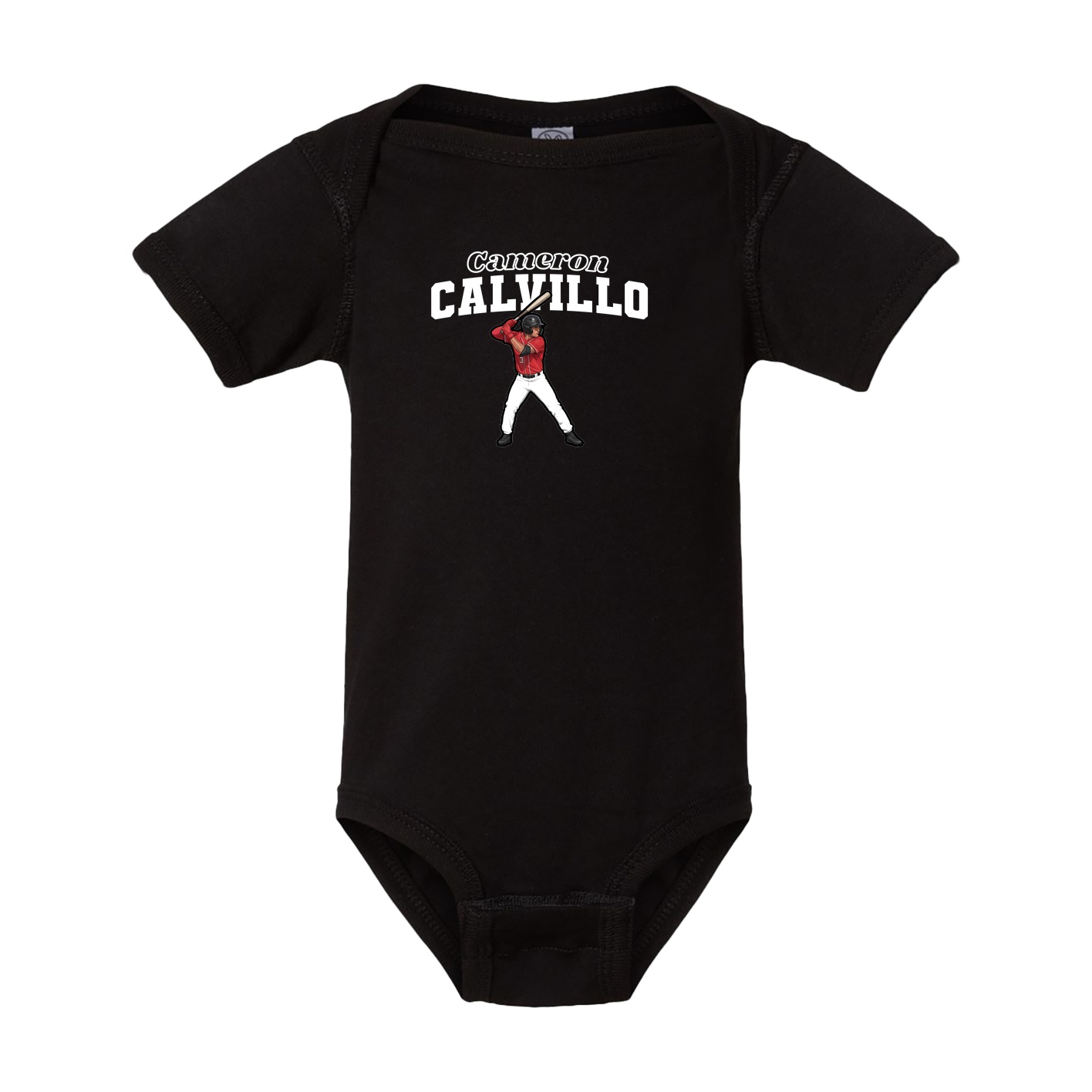 Baby Onesie — Name Arch in Black