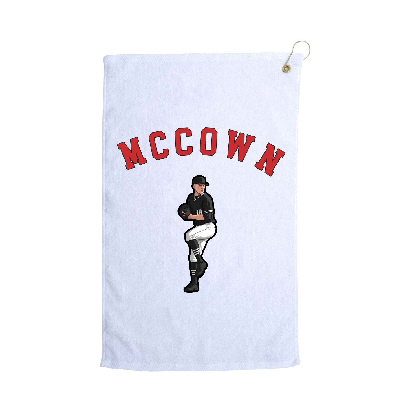 Golf Towel — Shirsey Arch in White
