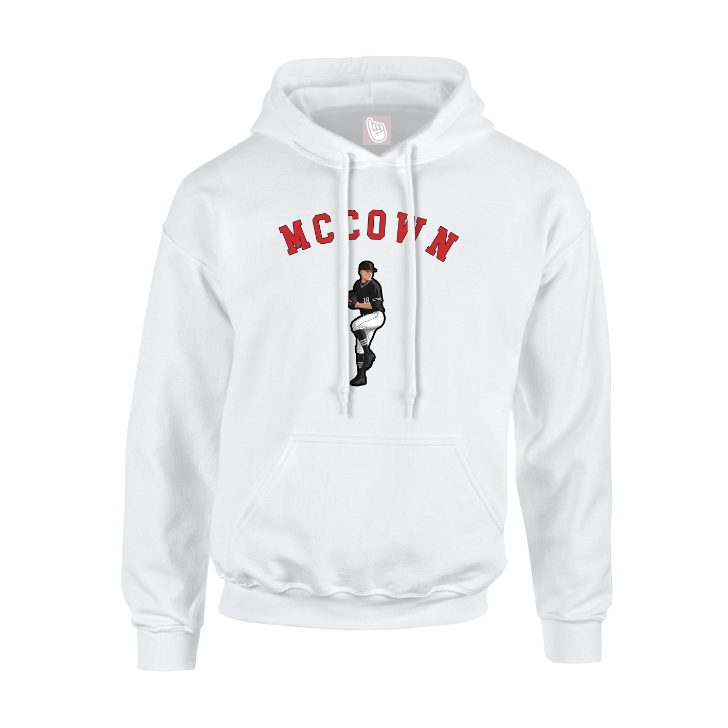Youth Hoodie — Shirsey Arch in White